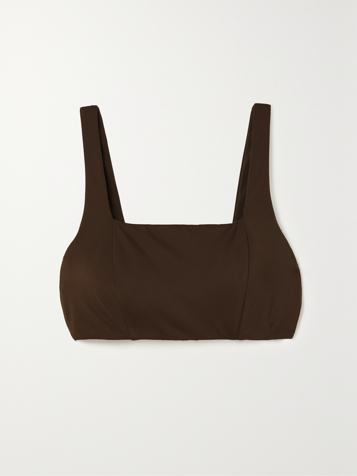 Faithfull The Brand + Net Sustain + Monikh Zizi Stretch Recycled Bikini Top - Brown