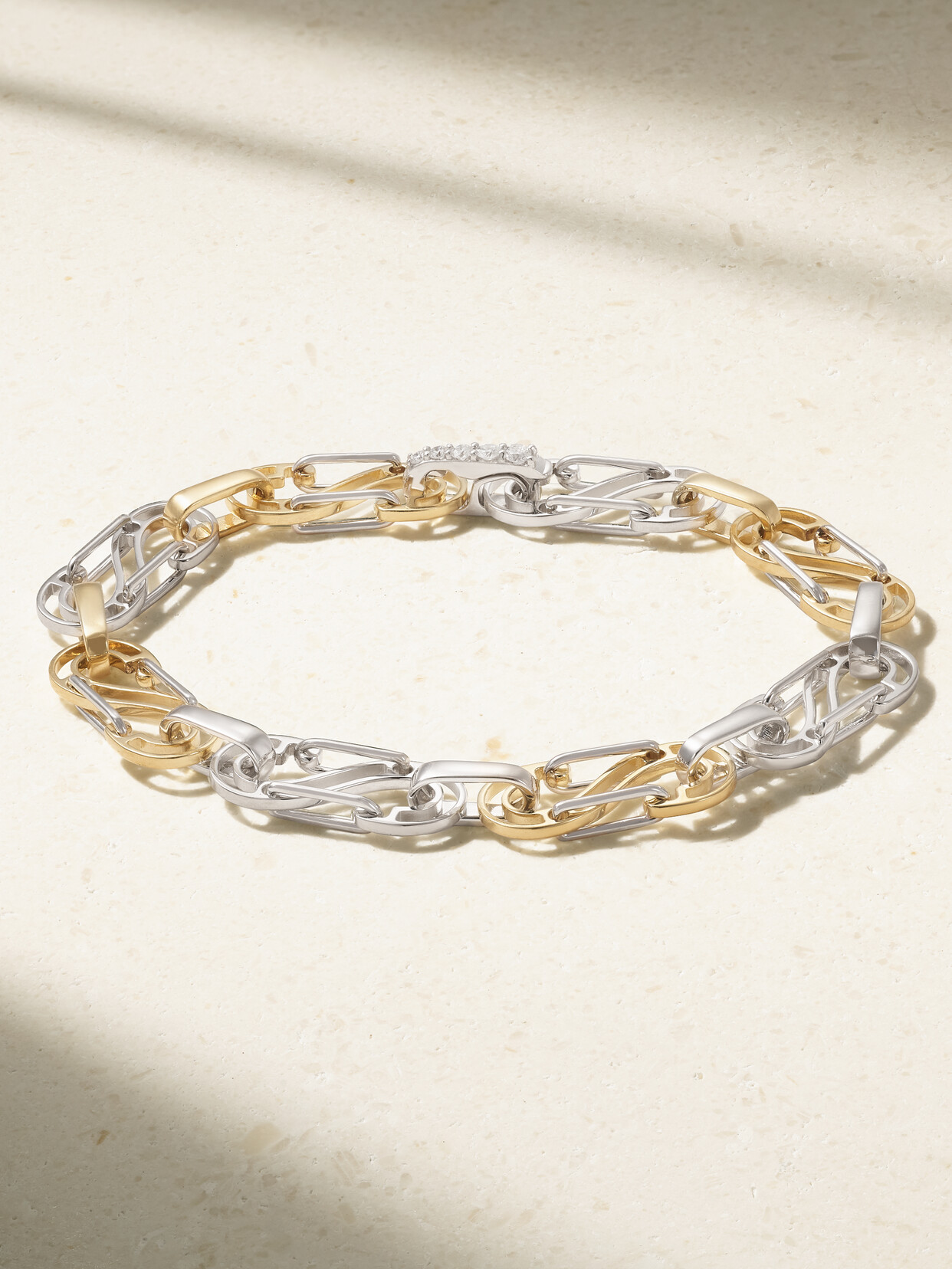 EÉRA 18-karat Yellow And White  Diamond Bracelet