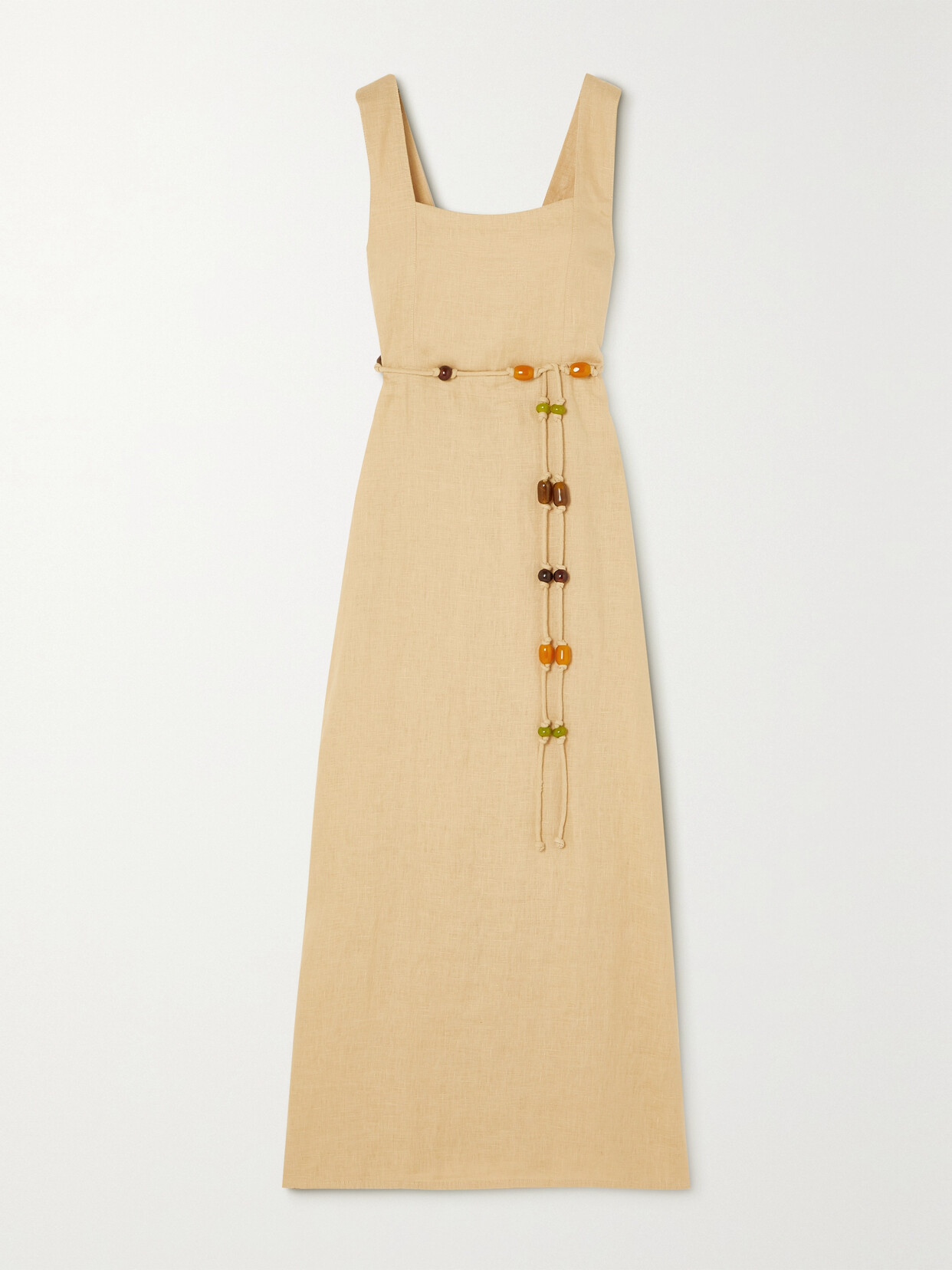 Faithfull The Brand - + Net Sustain + Monikh Azalea Belted Linen Maxi Dress - Brown