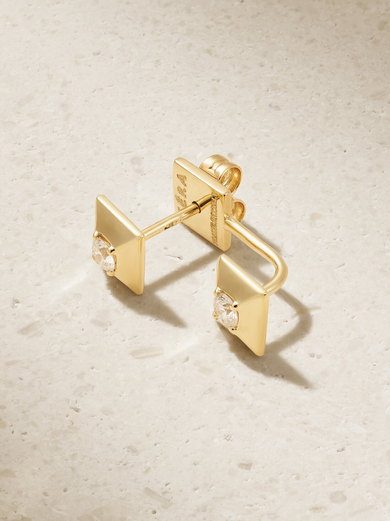 EÉRA – 18-karat Gold Diamond Single Earring – One size