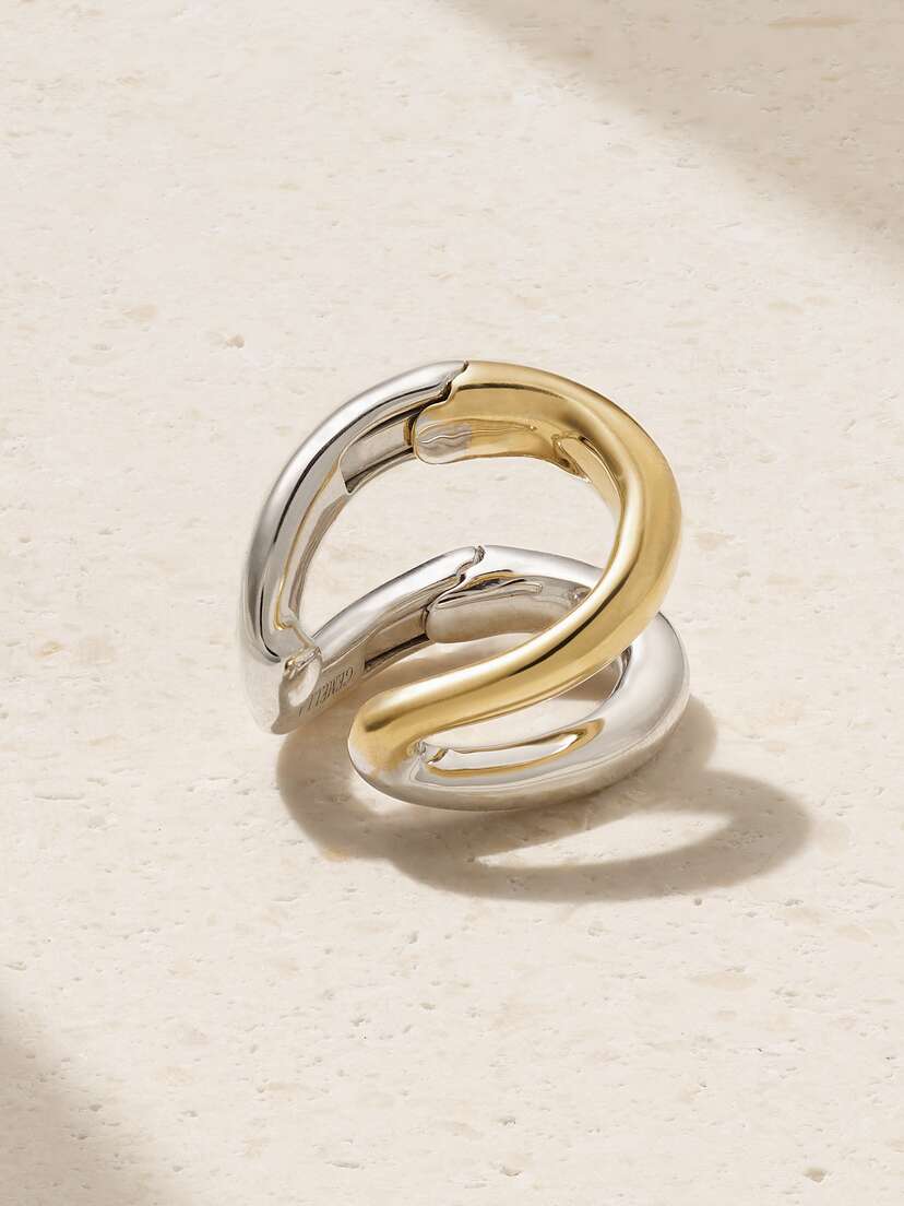 Gemella Intertwin 18-karat White And Yellow Gold Ear Cuff