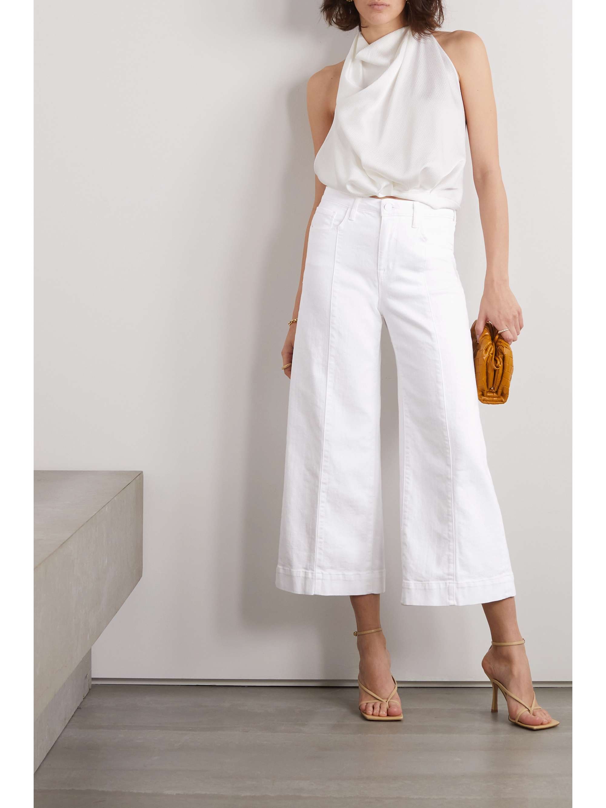 L'AGENCE Houston cropped wide-leg jeans | NET-A-PORTER