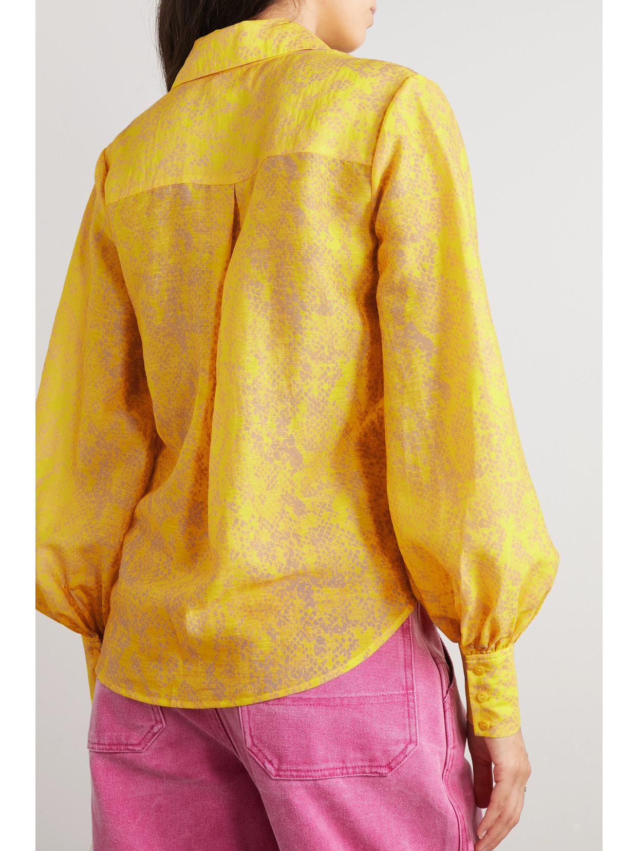 L'agence Jayleen Blouse In Yellow