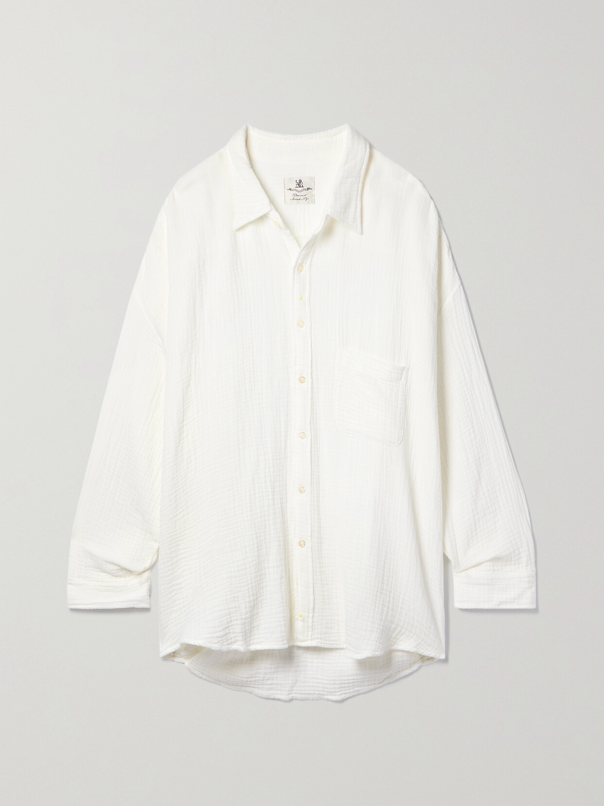 Denimist - Oversized Cotton-seersucker Shirt - Ivory