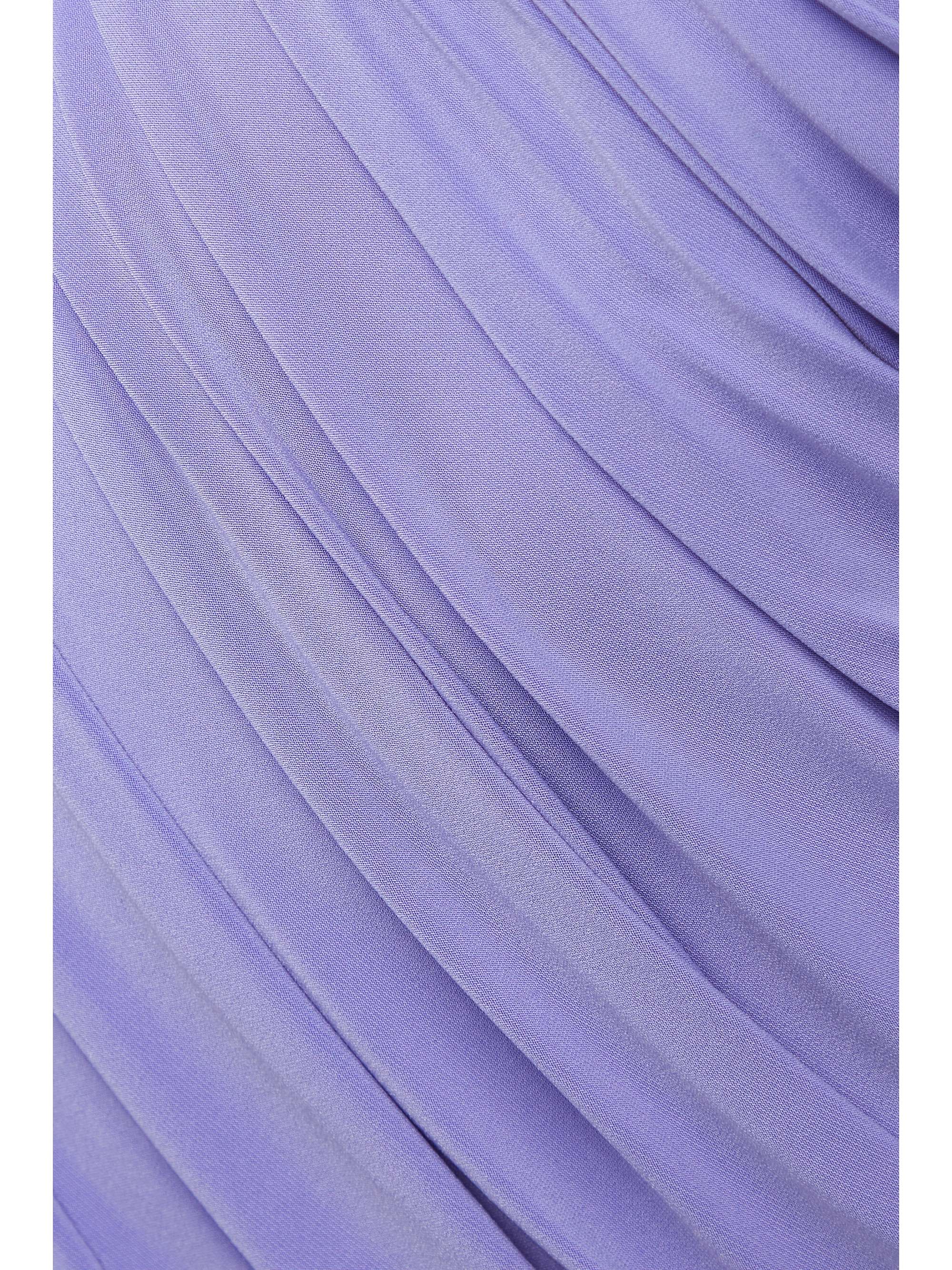 NORMA KAMALI Diana one-shoulder asymmetric ruched stretch-jersey dress
