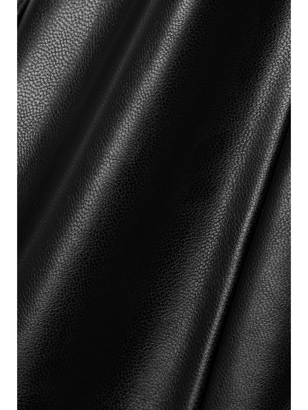 Norma Kamali Spat Faux Leather Flared Leggings In Black