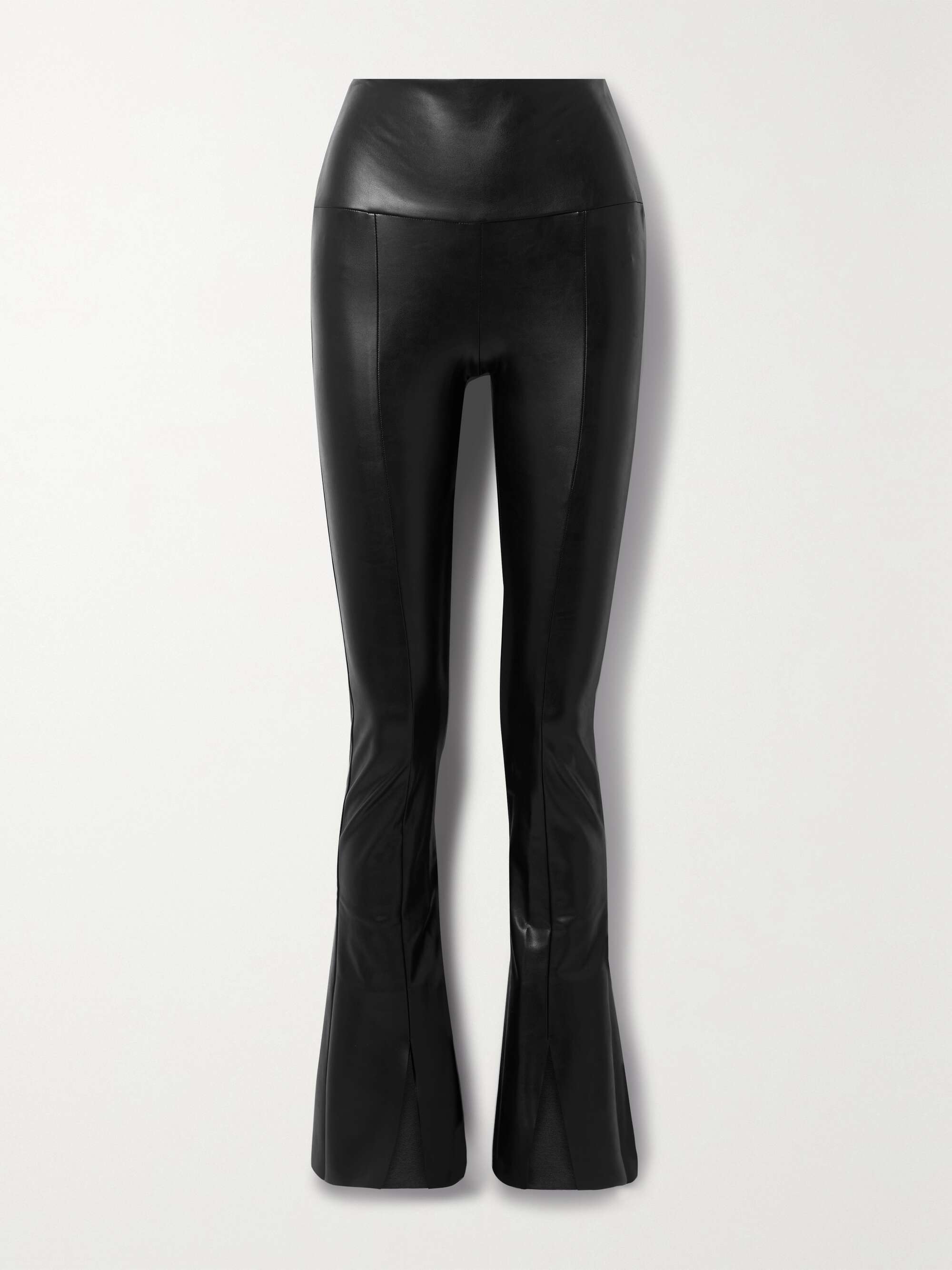 NORMA KAMALI Spat vegan leather flared leggings