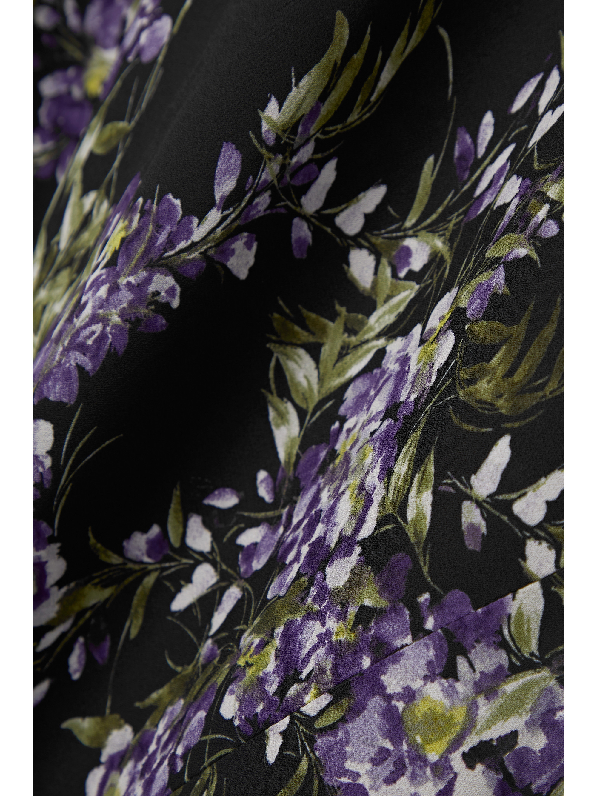 Norma Kamali Draped floral-print georgette gown