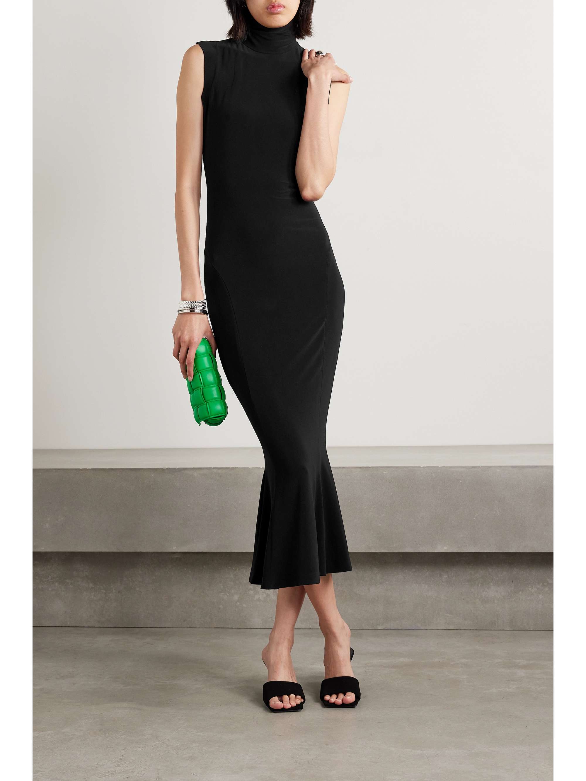 NORMA KAMALI Stretch-jersey midi dress | NET-A-PORTER