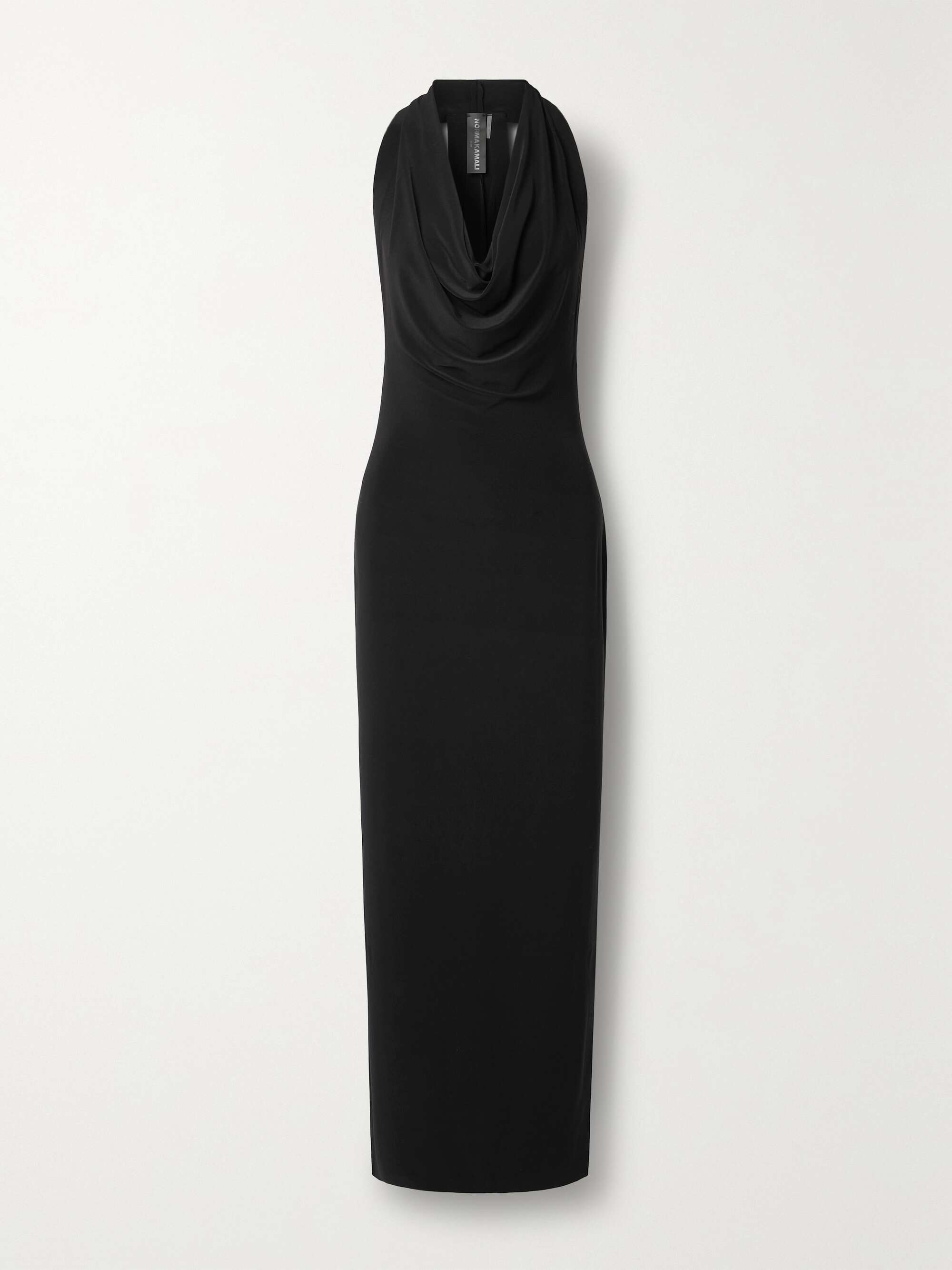 NORMA KAMALI Neeta draped stretch-jersey maxi dress | NET-A-PORTER