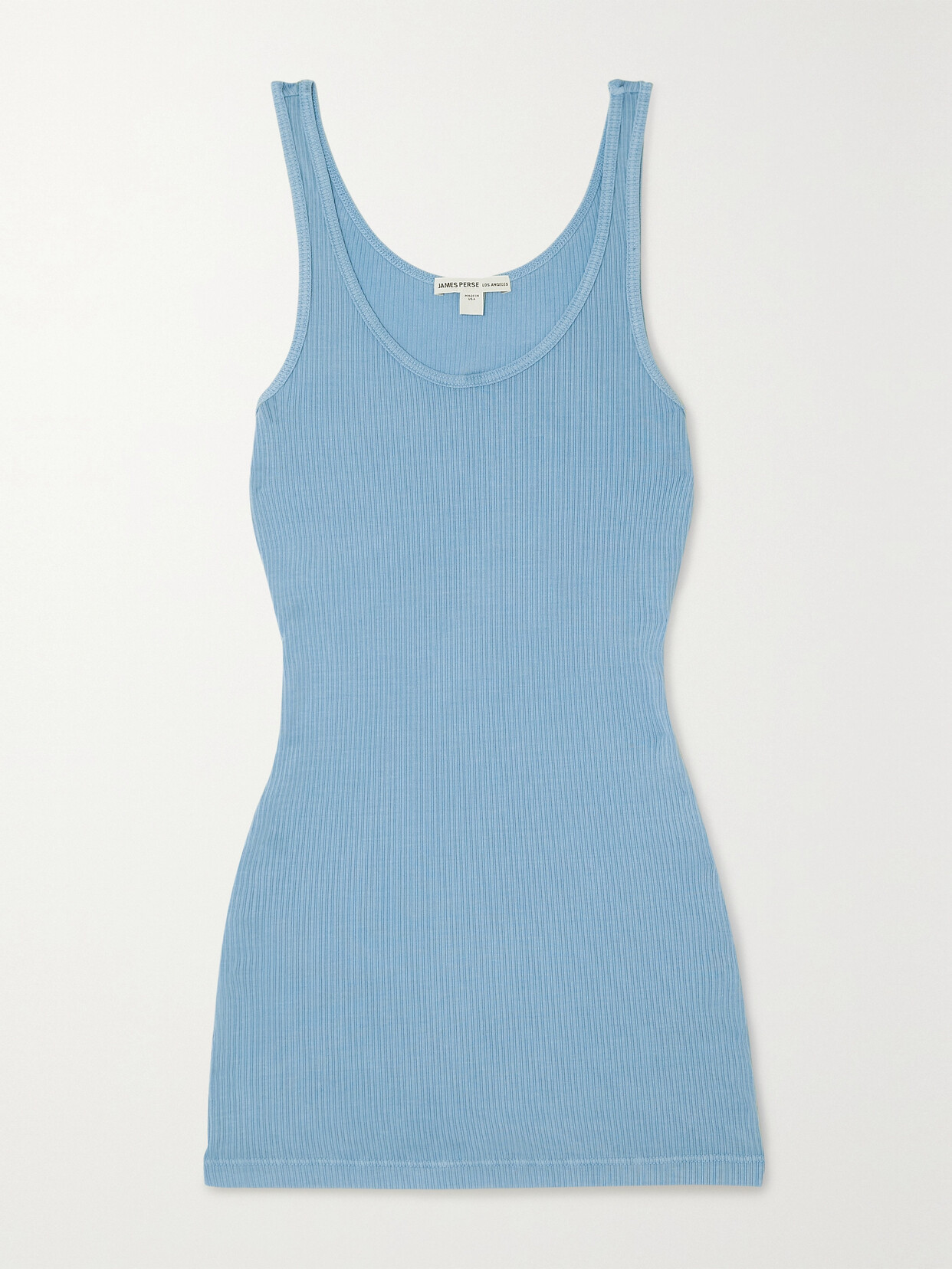 James Perse The Daily Ribbed Stretch-supima Cotton Tank