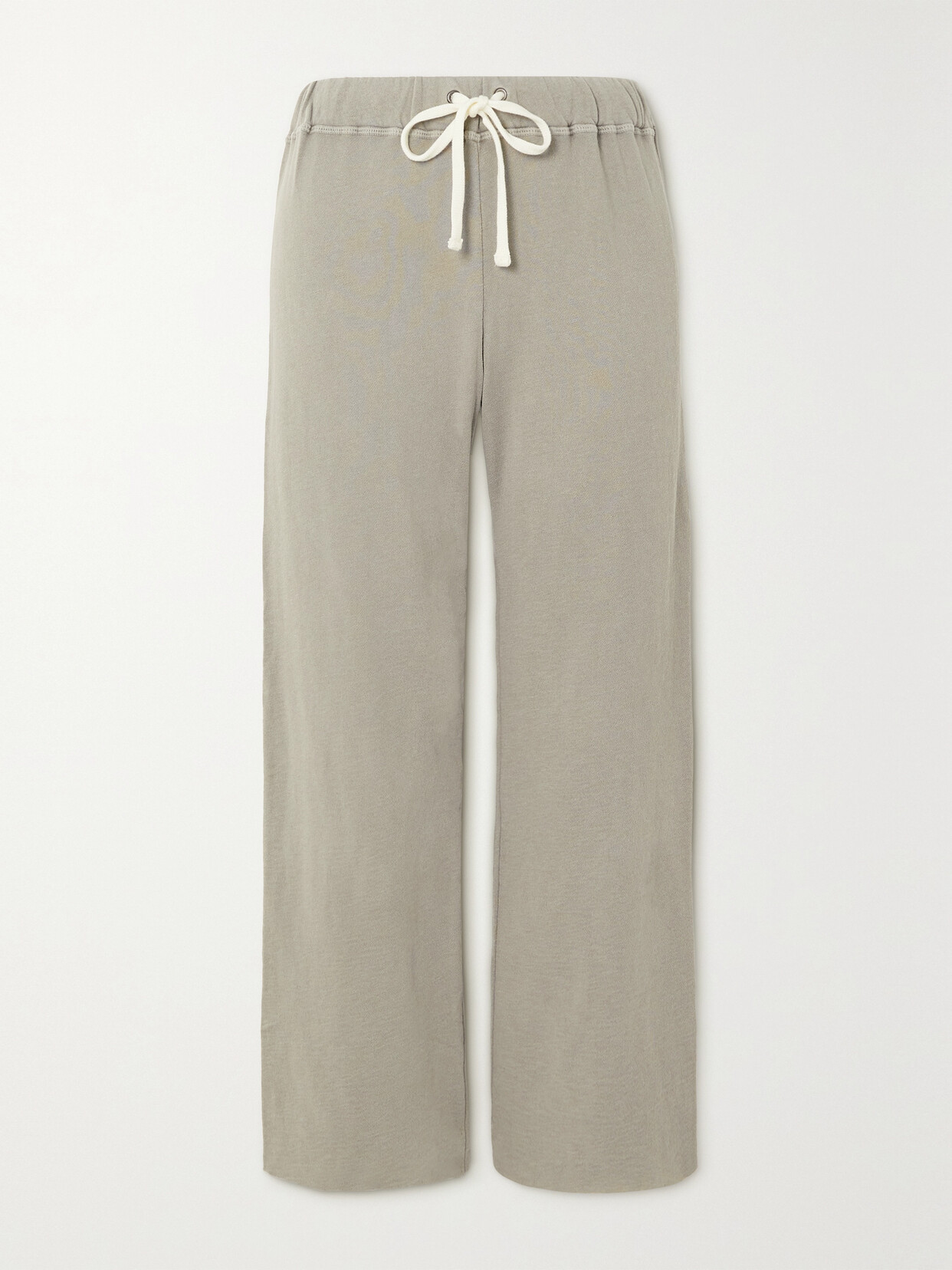 James Perse - Cropped Supima Cotton-terry Track Pants - Green