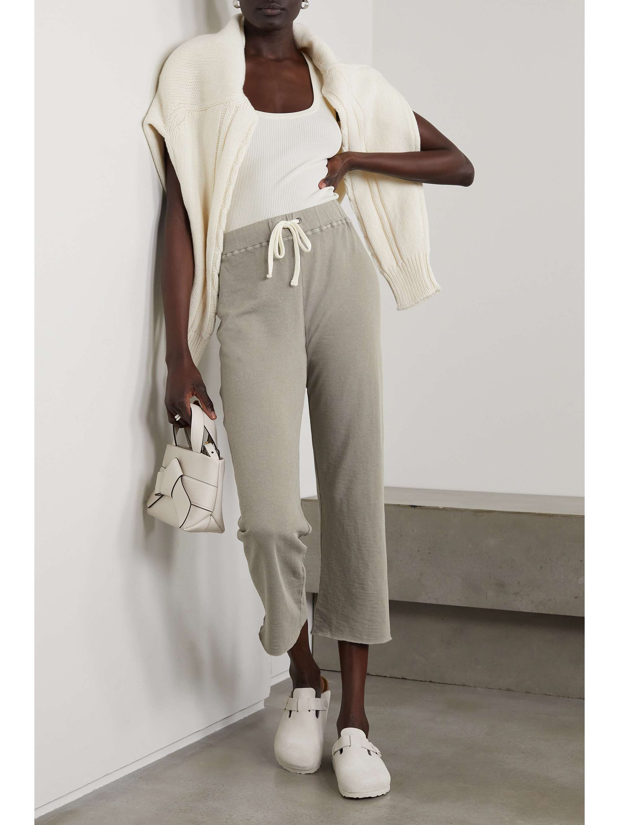 JAMES PERSE Genie Supima cotton-terry track pants