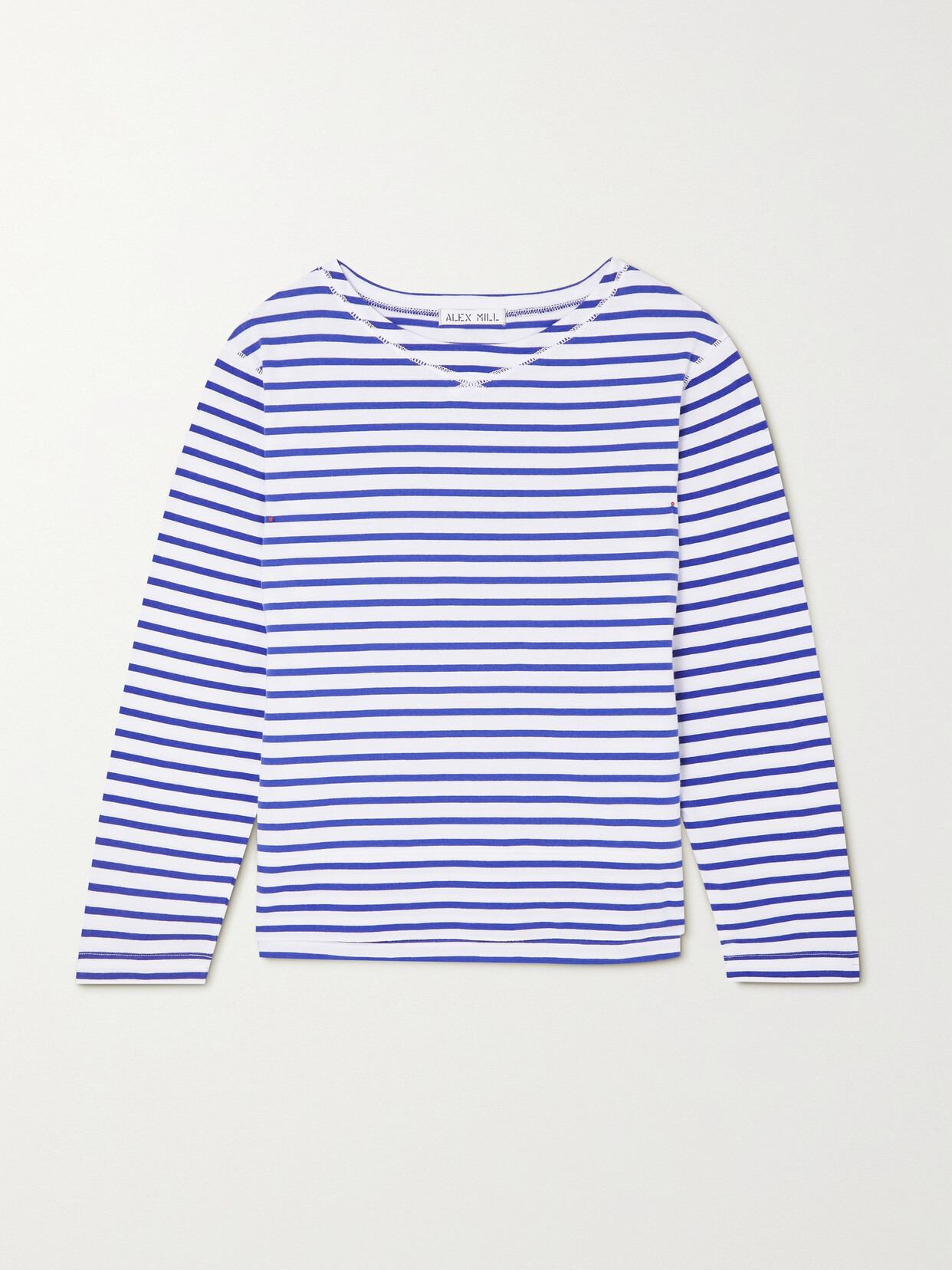 Alex Mill - Beachside Striped Cotton-jersey T-shirt - Blue