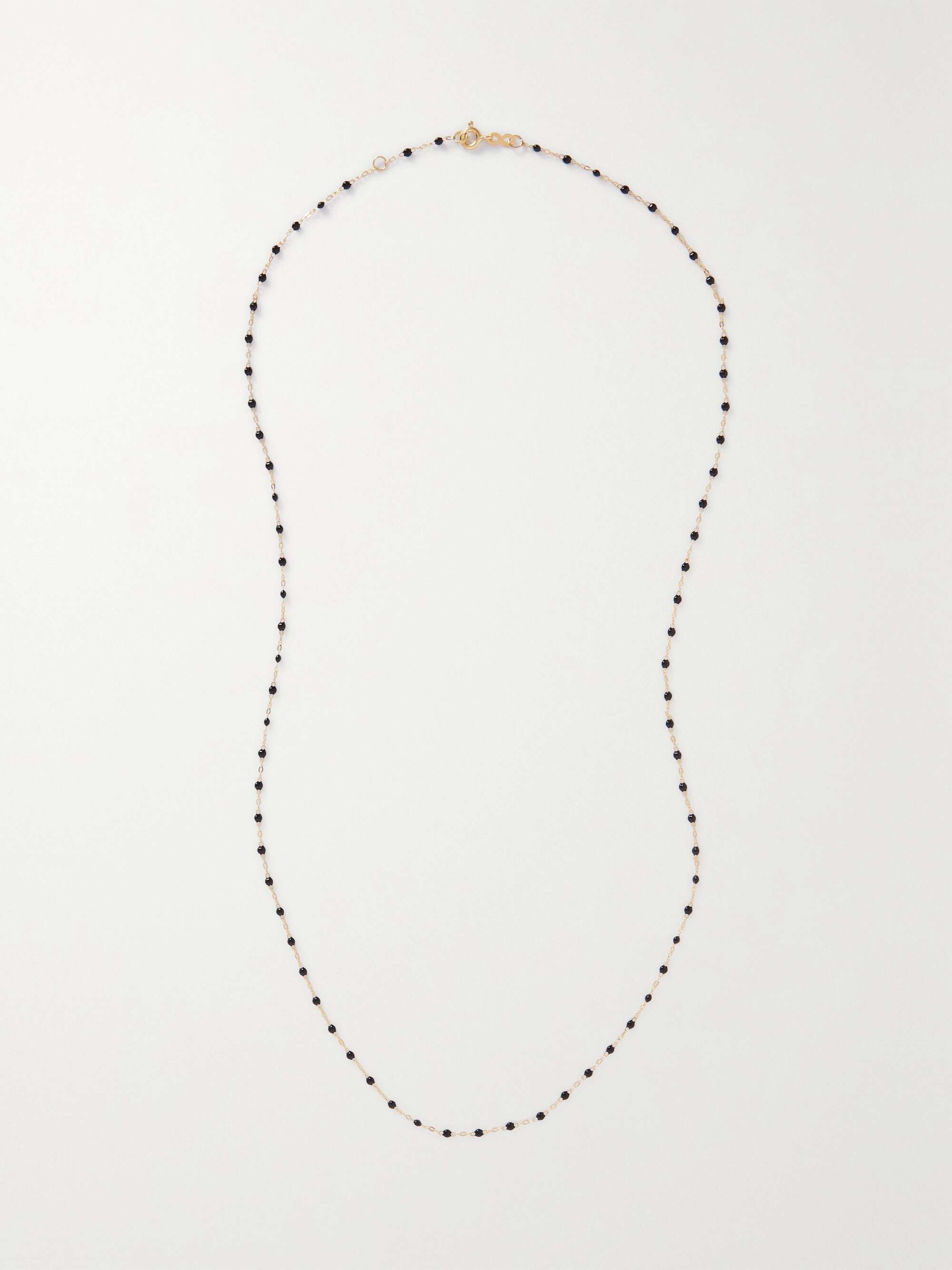 GIGI CLOZEAU Classic Gigi Sautoir 18karat gold and resin necklace