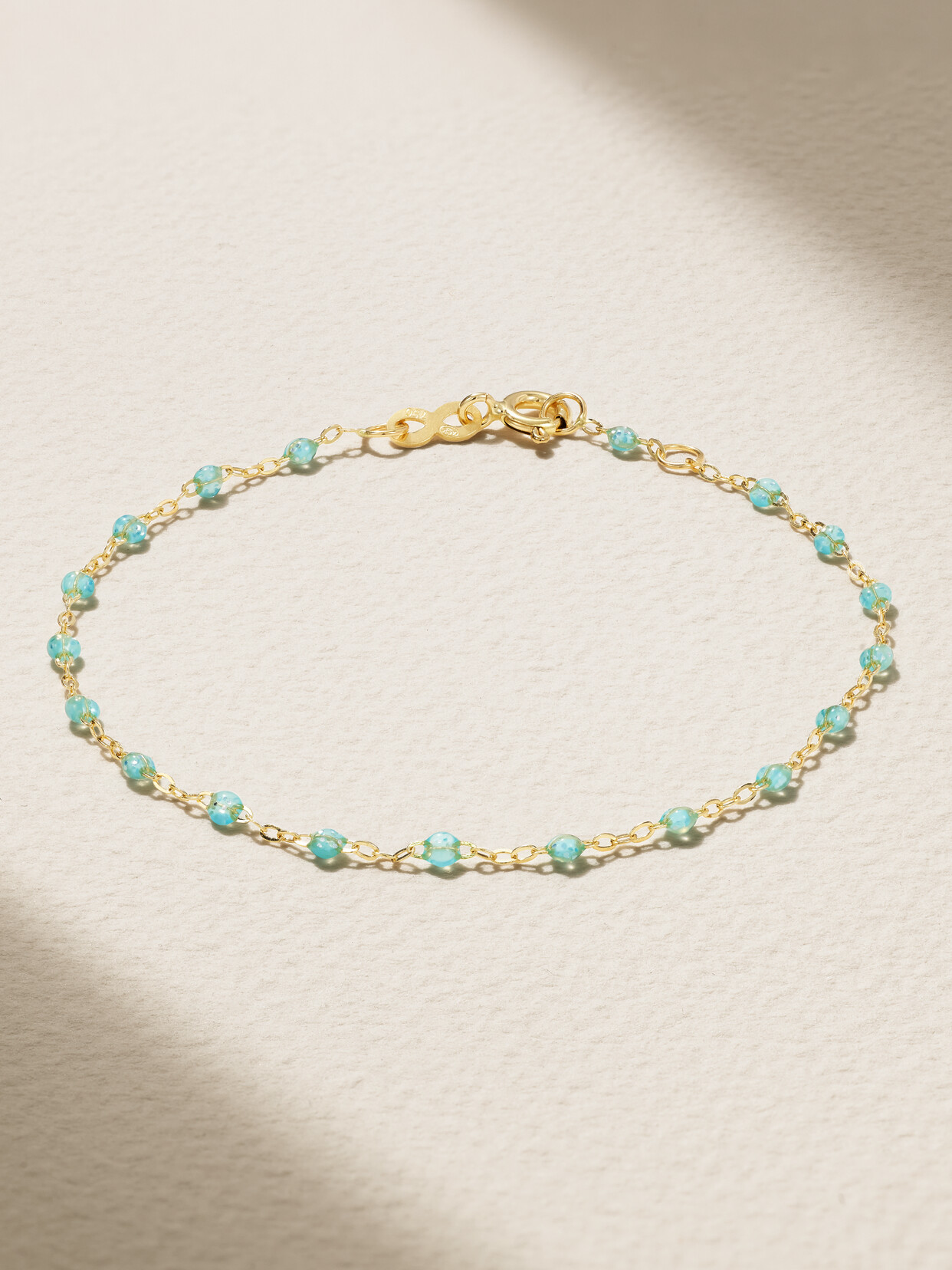 Gigi Clozeau 18k Yellow Gold Classic Gigi Resin Bracelet In Blue