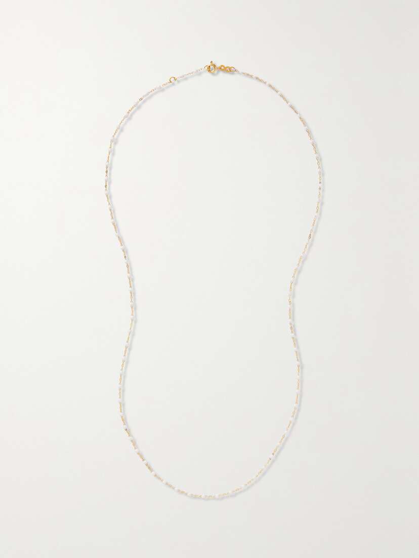Gigi Clozeau Classic Gigi Sautoir 18-karat Gold And Resin Necklace