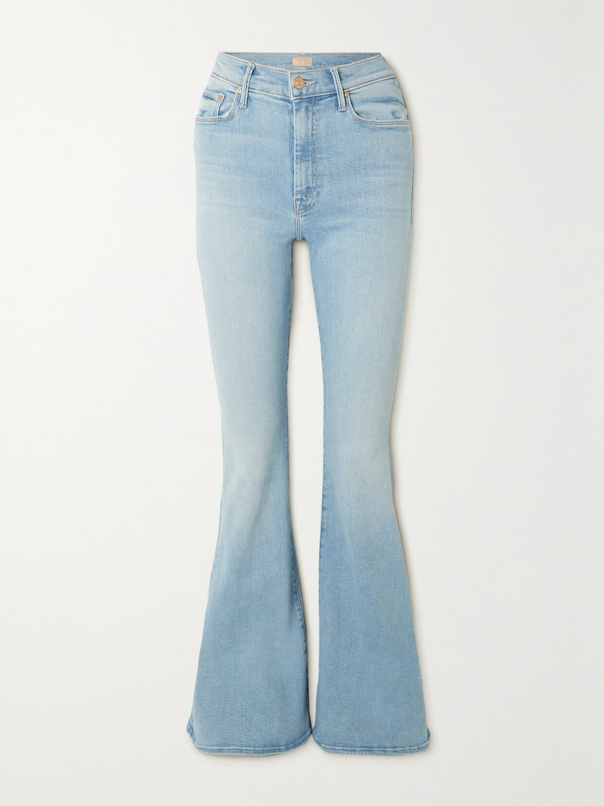 Mother - + Net Sustain The Super Cruiser High-rise Flared Jeans - Blue