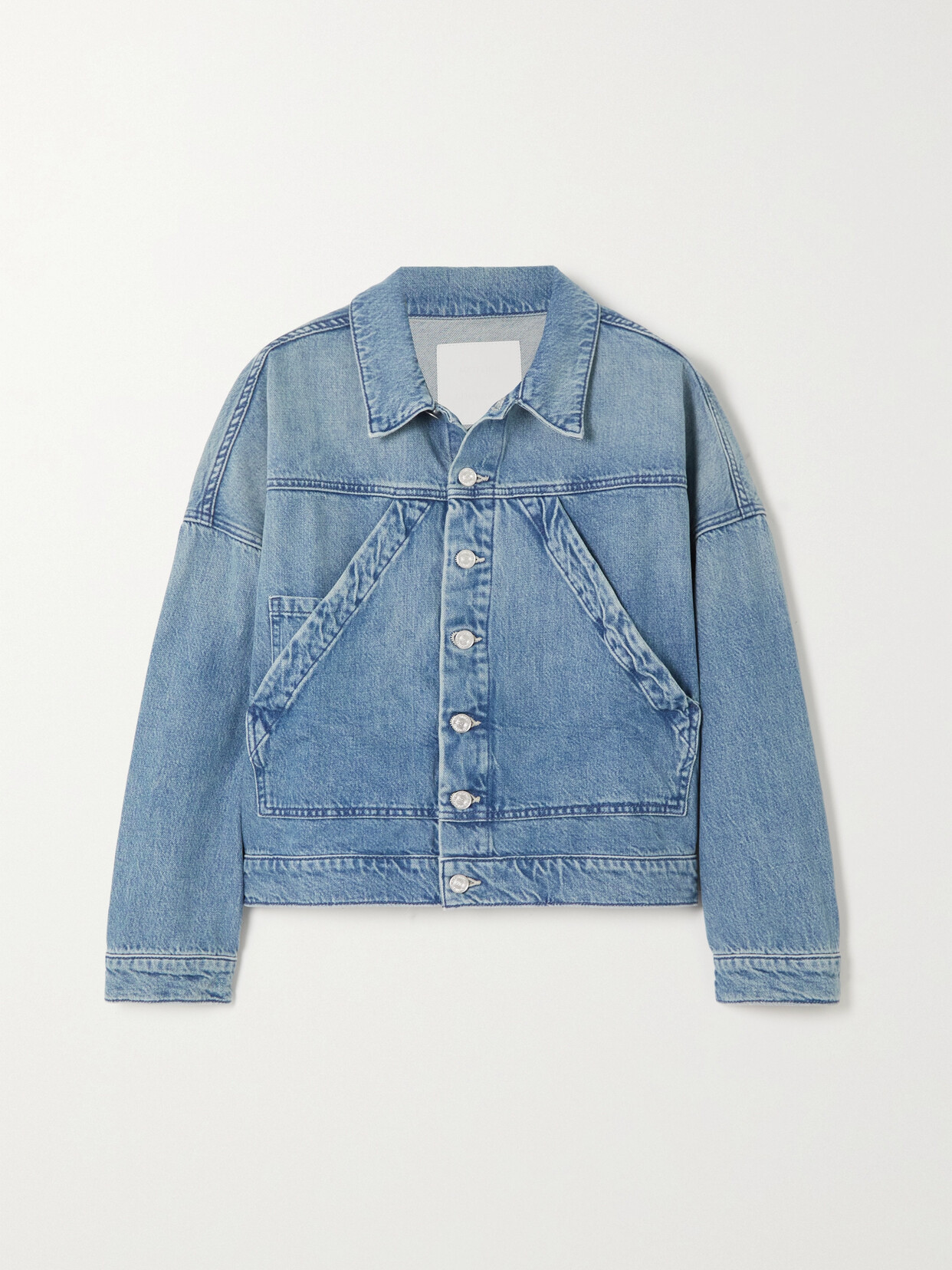 Mother + Net Sustain The Triangle Drifter Denim Jacket - Blue