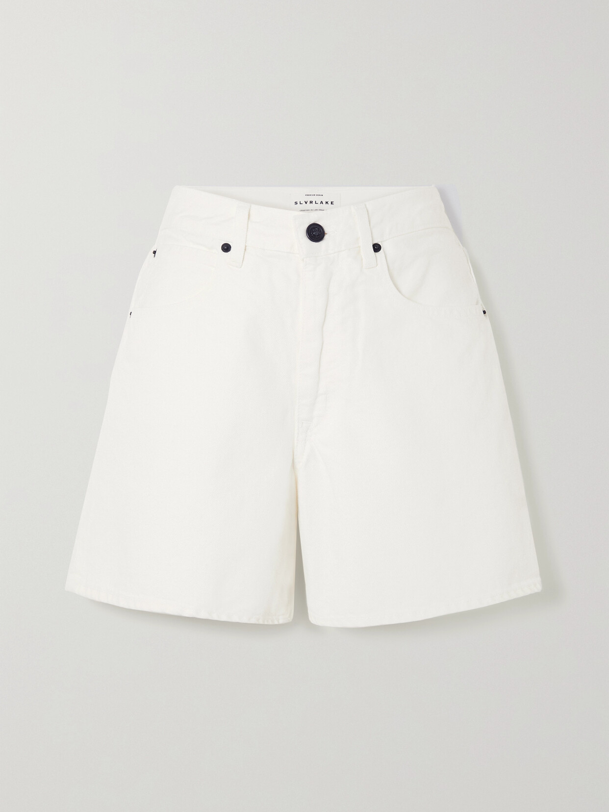 SLVRLAKE - + Net Sustain Walker Denim Shorts - White