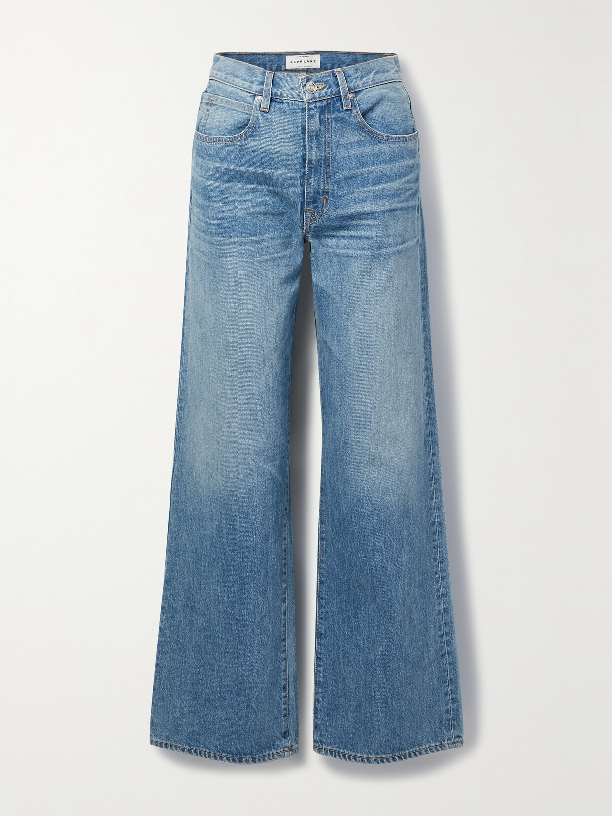 SLVRLAKE - Grace High-rise Wide-leg Jeans - Blue