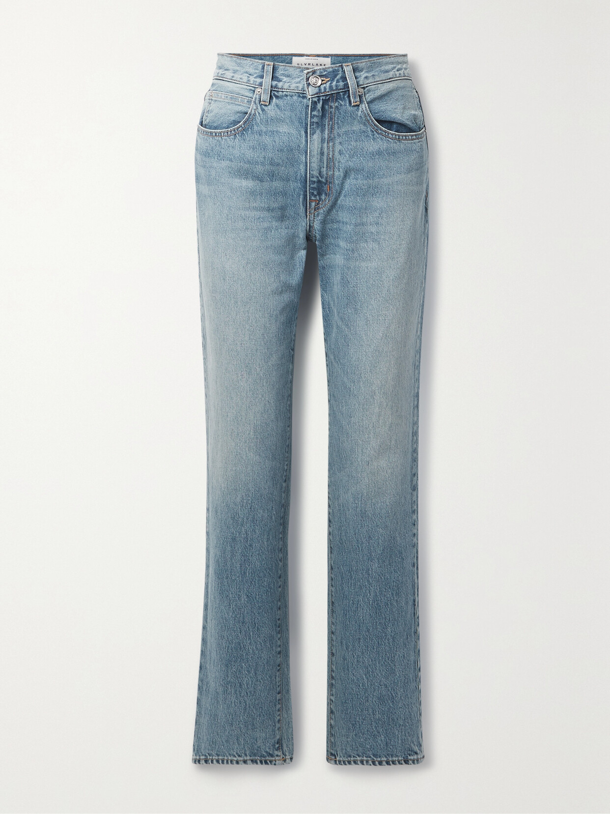 SLVRLAKE - + Net Sustain Stella High-rise Straight-leg Organic Jeans - Blue