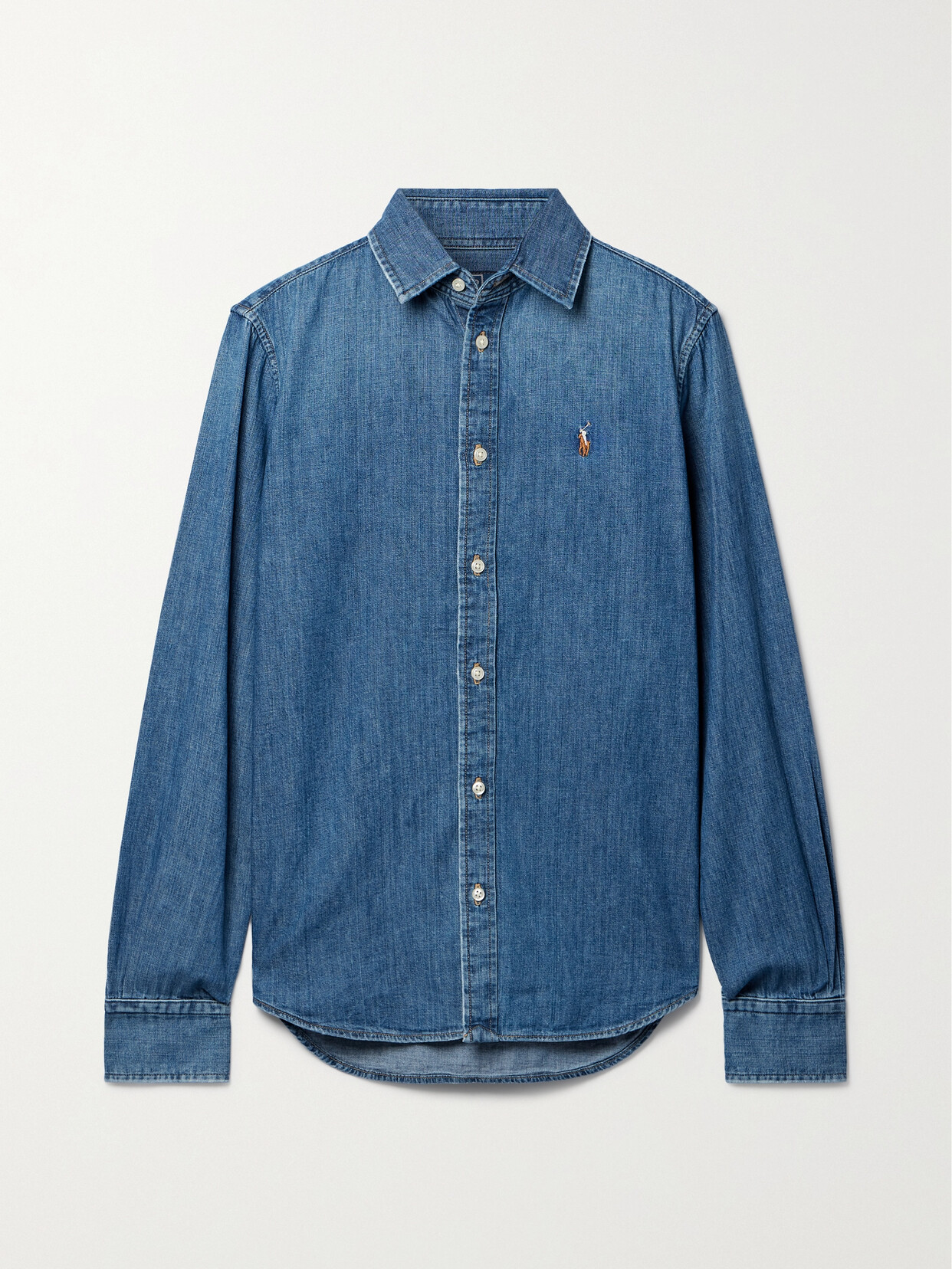 Polo Ralph Lauren - Embroidered Denim Shirt - Blue