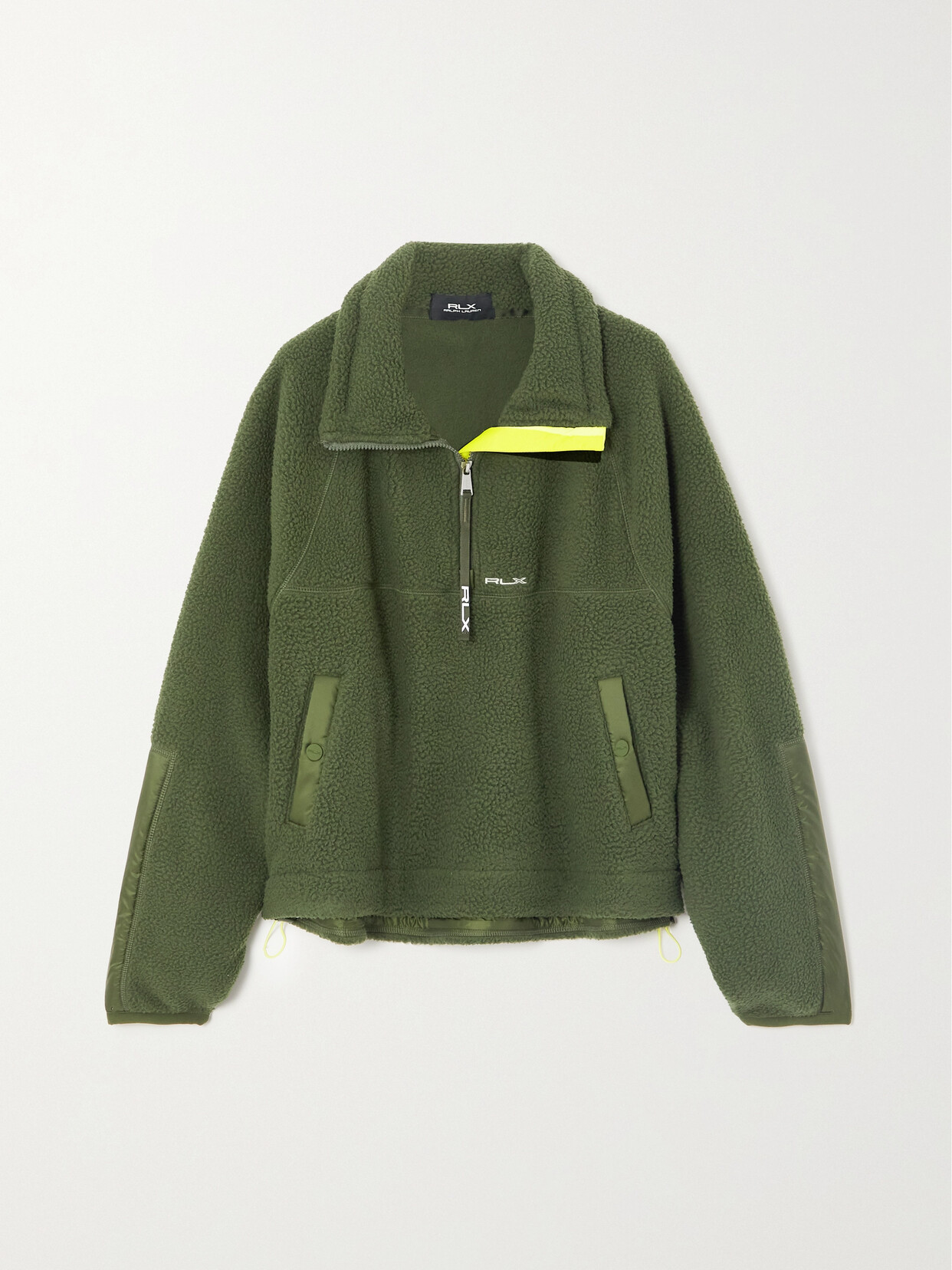 Polo Ralph Lauren - Rlx Ripstop-trimmed Fleece Sweatshirt - Green