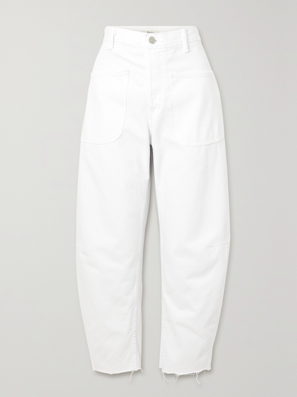 Polo Ralph Lauren - Frayed High-rise Tapered Jeans - White