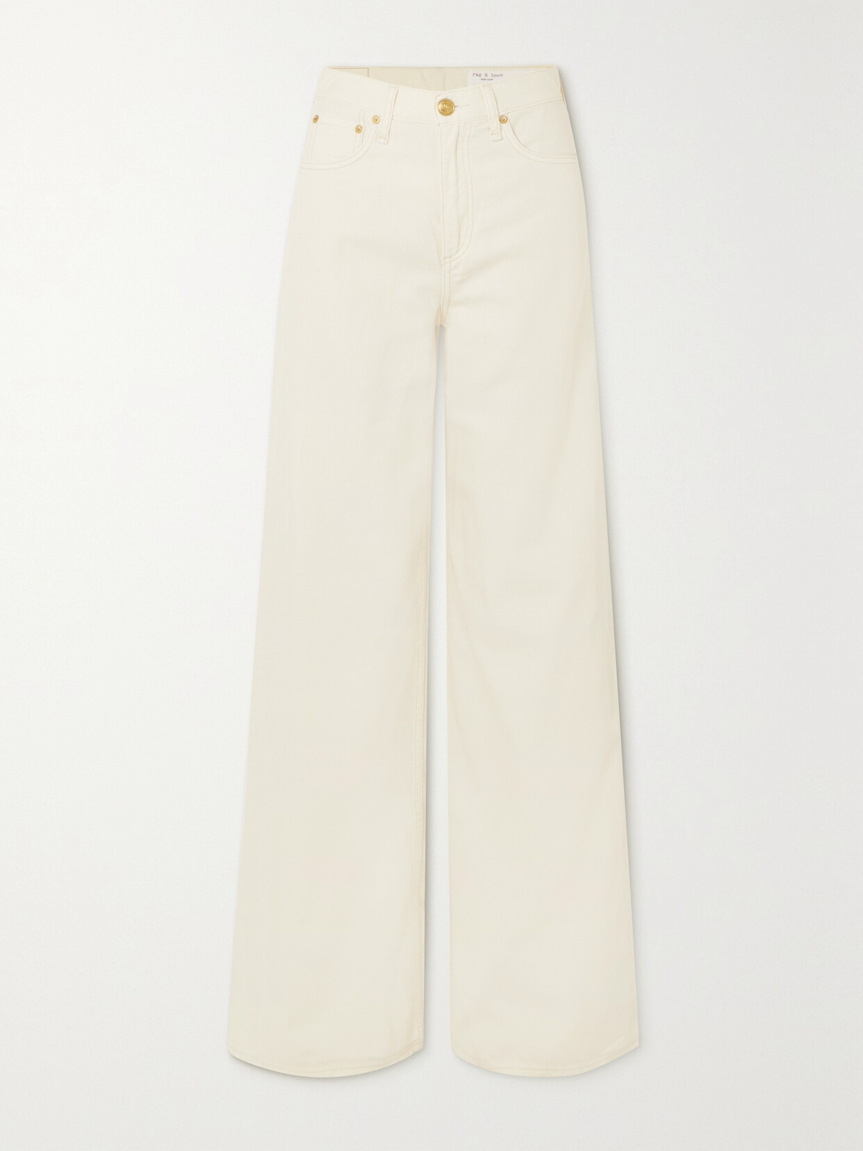 rag & bone - Sofie High-rise Wide-leg Jeans - Ecru