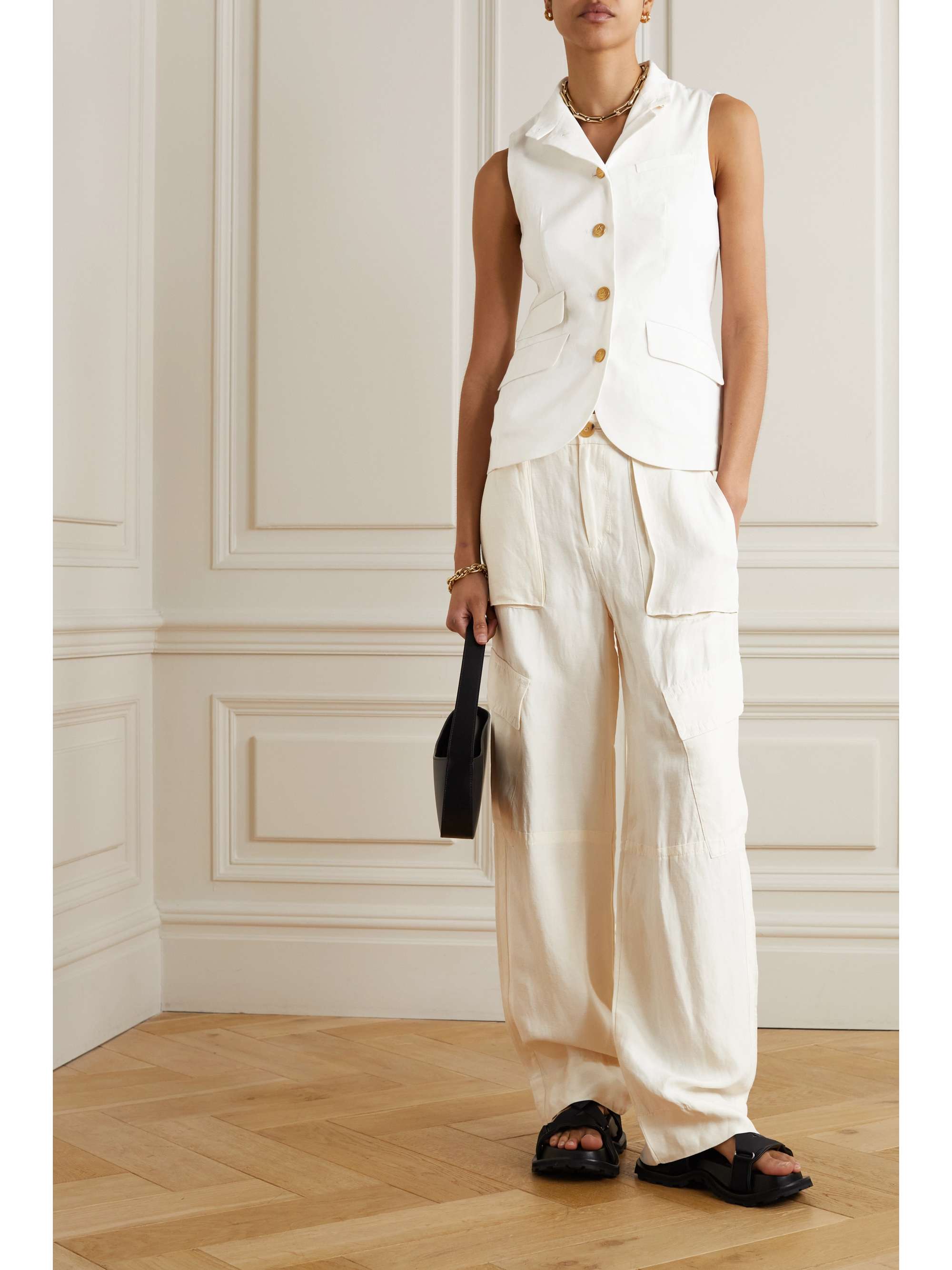 RAG & BONE Salde linen-blend vest | NET-A-PORTER