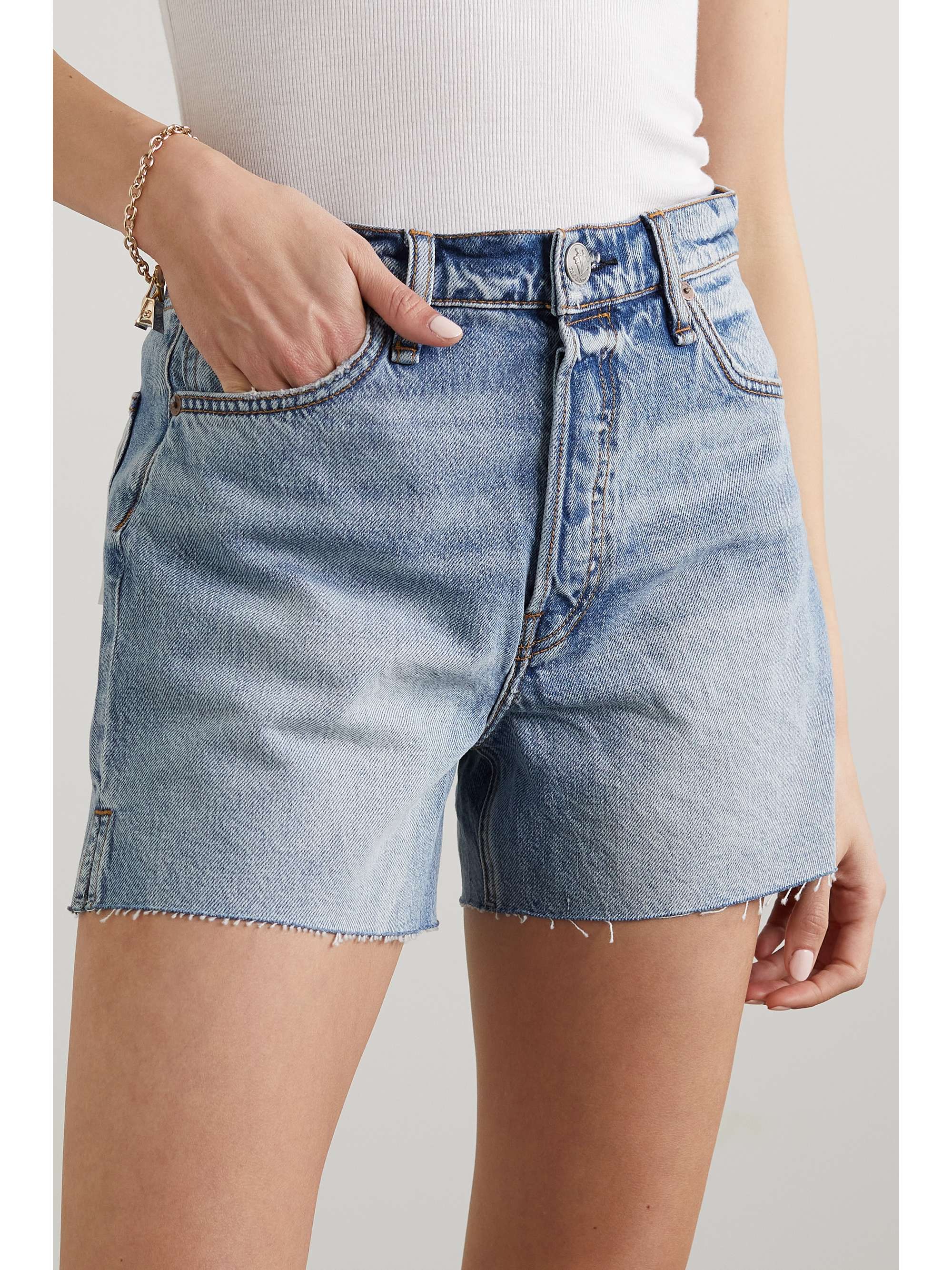 Vintage Cut Off distressed denim shorts