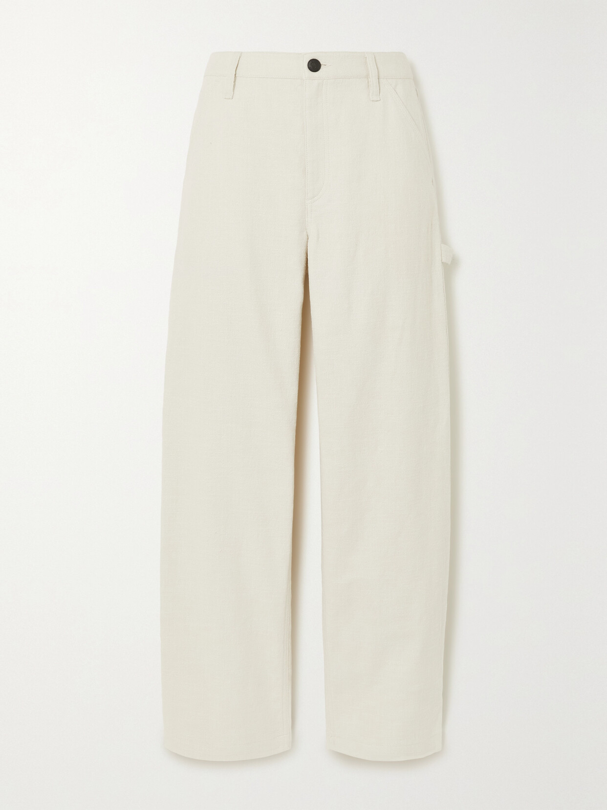 rag & bone - Sid Carpenter Cotton-blend Bouclé Wide-leg Pants - Ecru