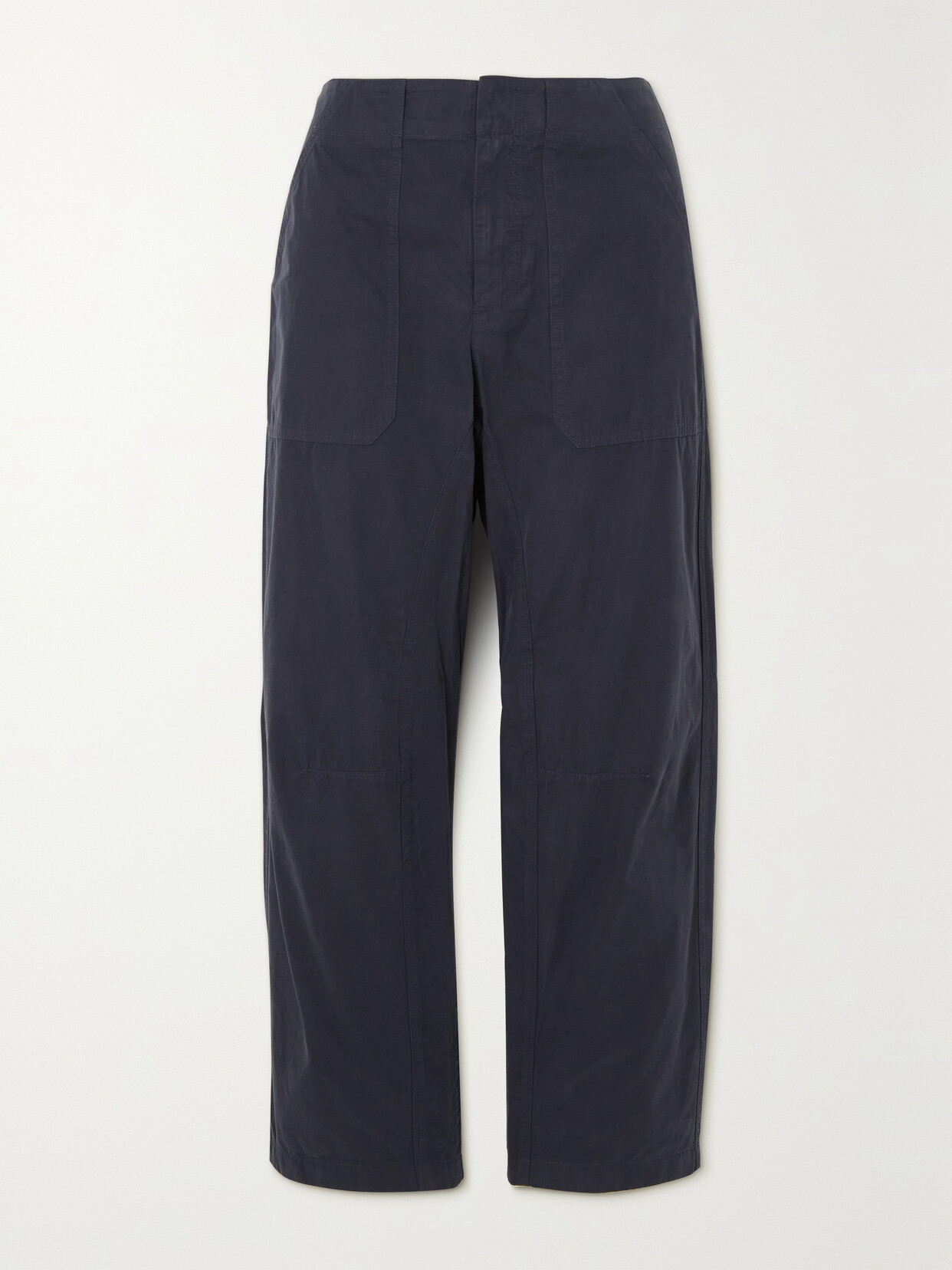 rag & bone - Leyton Cropped Cotton Tapered Pants - Blue