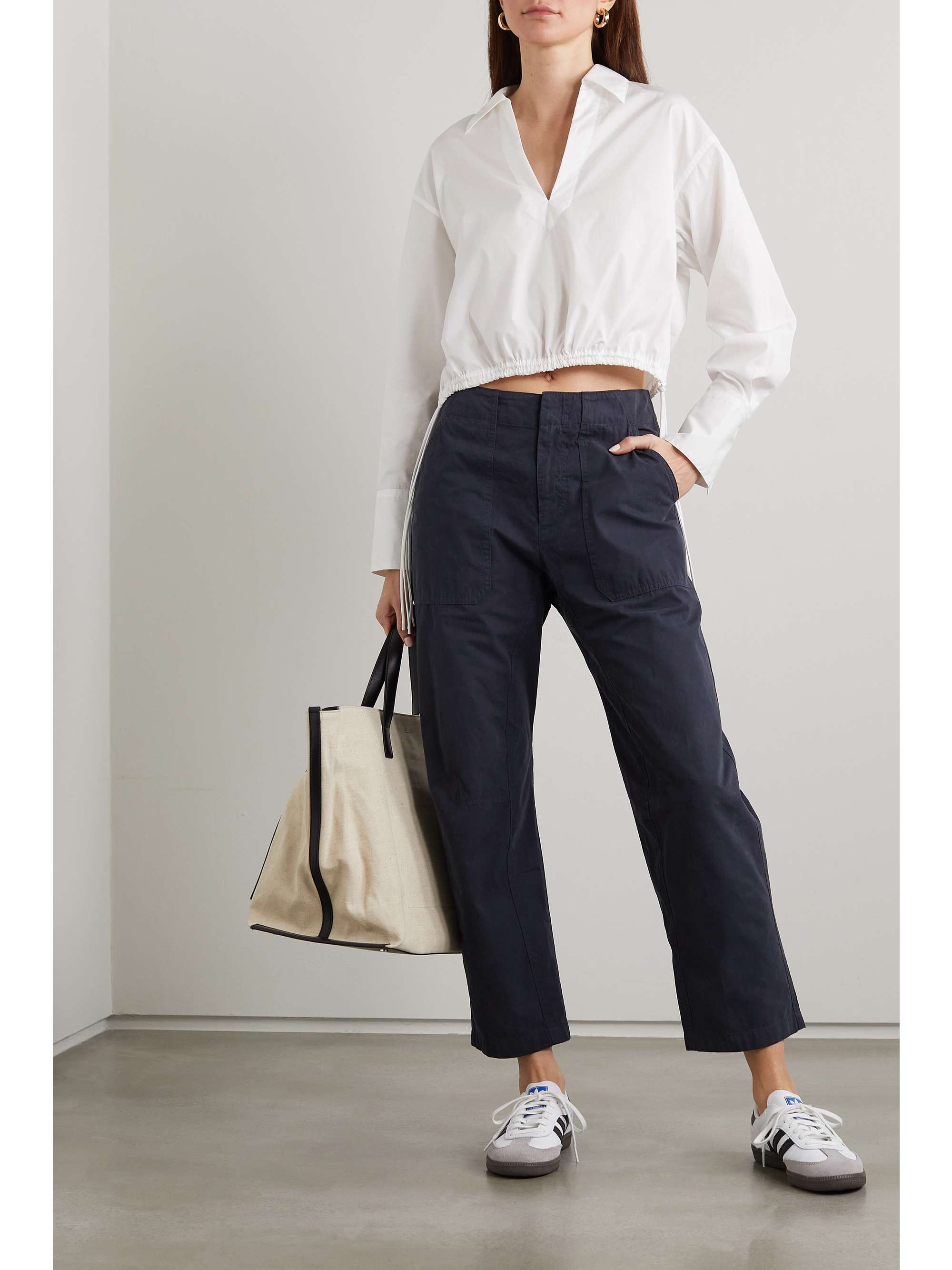 RAG & BONE Leyton verkürzte Hose aus Baumwolle