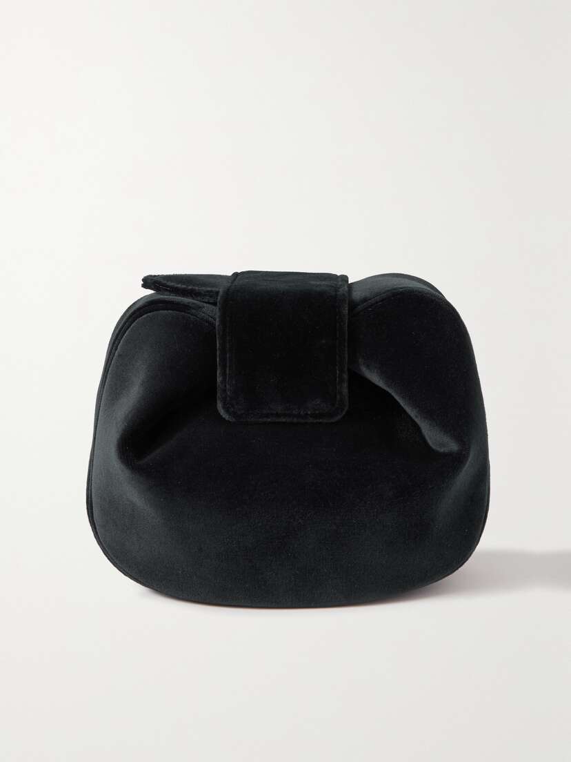 Gabriela Hearst + Net Sustain Demi Organic Cotton-velvet Clutch