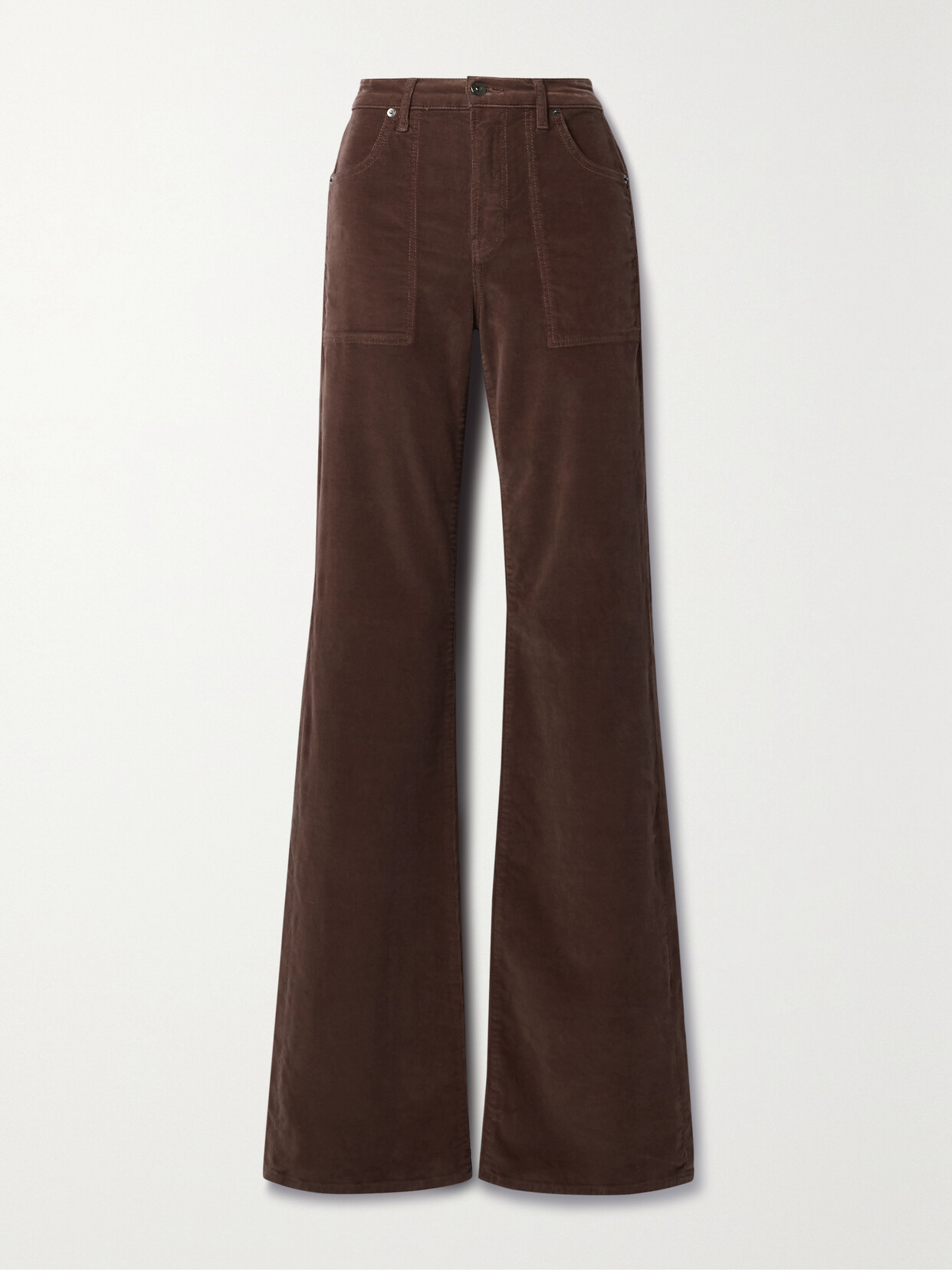 Veronica Beard - Crosbie Stretch-cotton Corduroy Straight-leg Pants - Brown