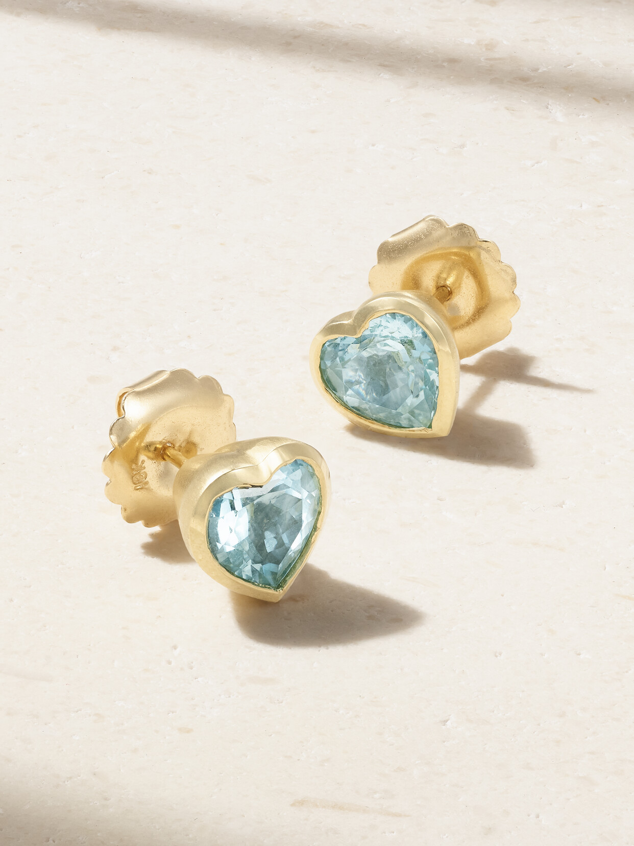 Irene Neuwirth Love 18-karat Gold Aquamarine Earrings