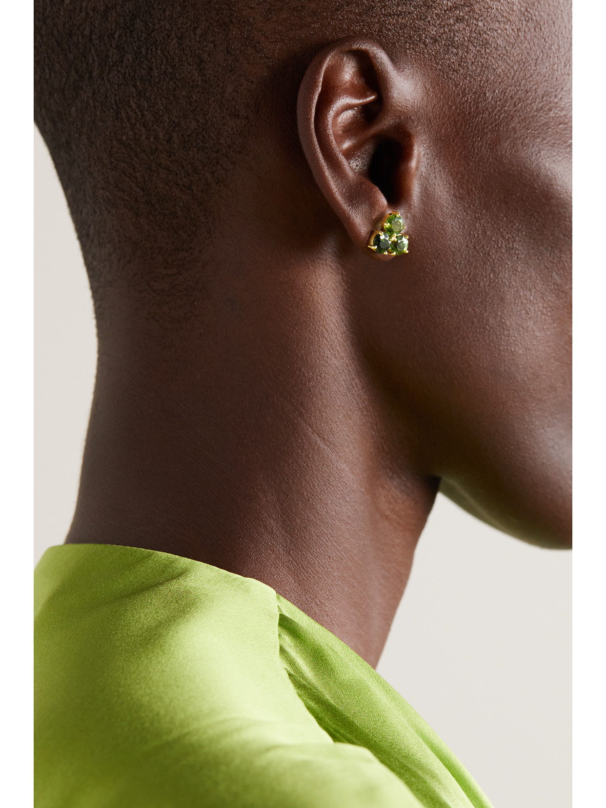 Irene Neuwirth Gemmy Gem 18-karat Gold Tourmaline Earrings In Gold