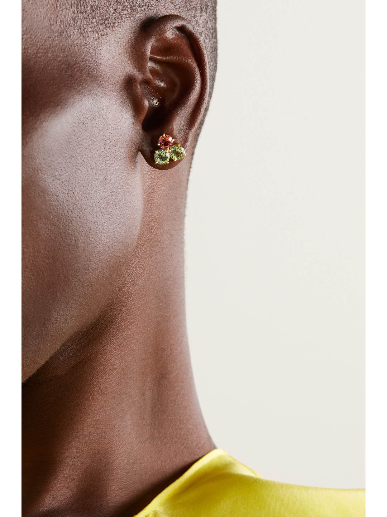 Irene Neuwirth Gemmy Gem 18-karat Gold Tourmaline Earrings In Gold