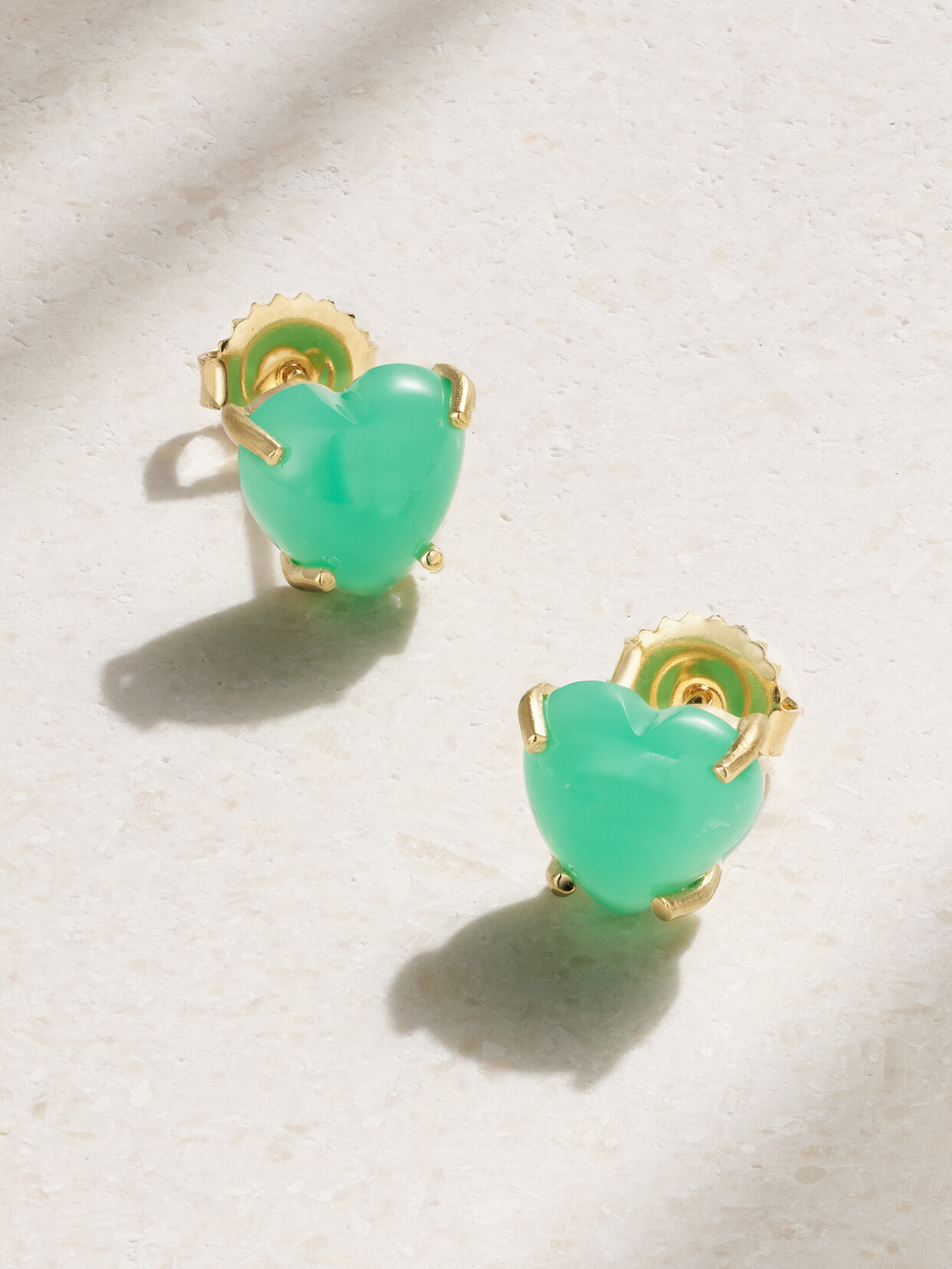 Irene Neuwirth Love 18-karat Gold Chrysoprase Earrings