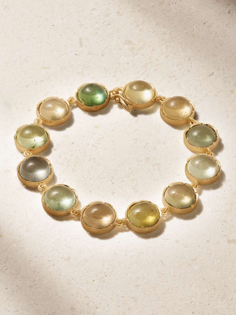 Irene Neuwirth Classic 18-karat Gold Tourmaline Bracelet