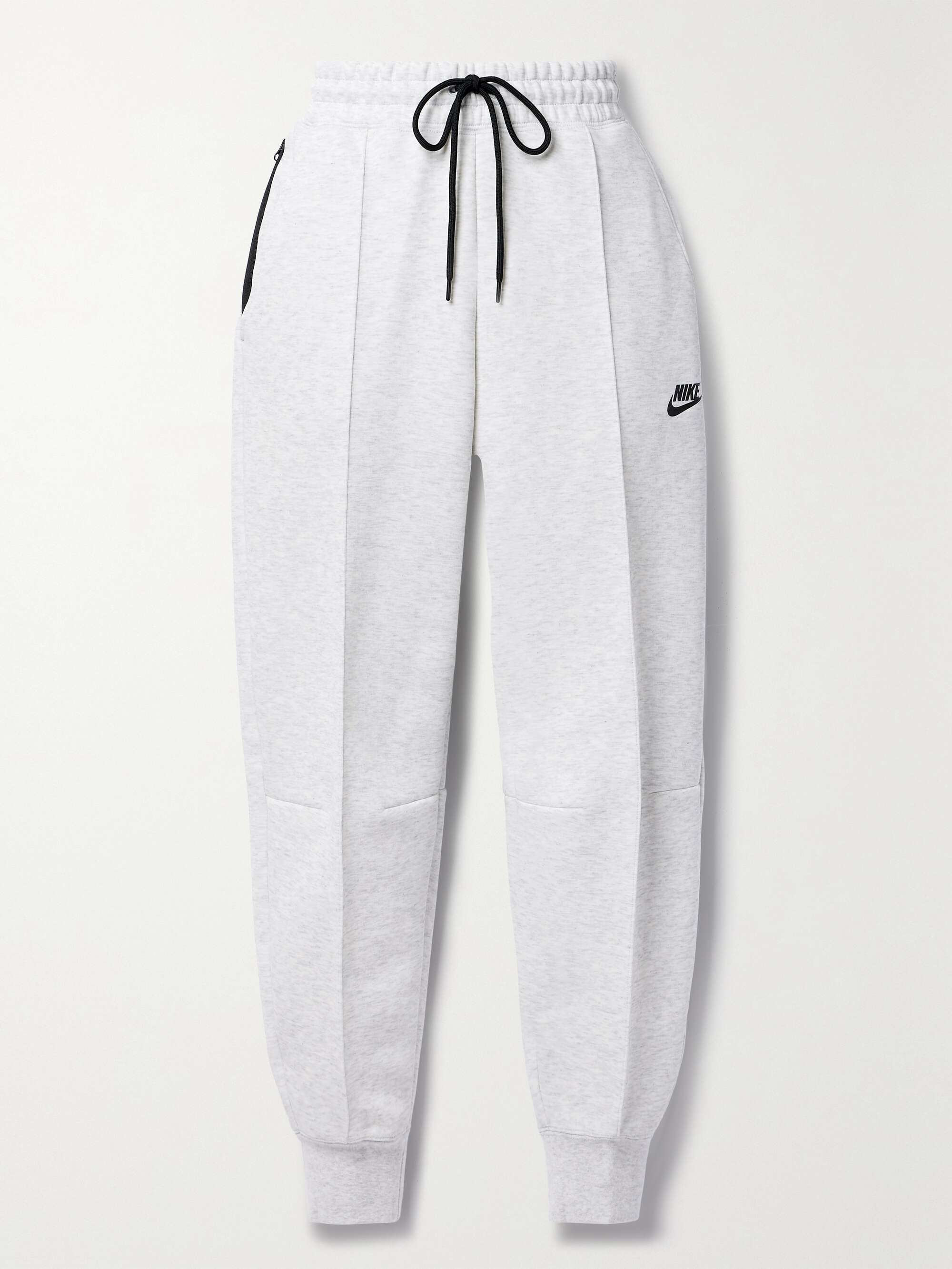 NIKE Tapered cottonblend Tech Fleece track pants NETAPORTER