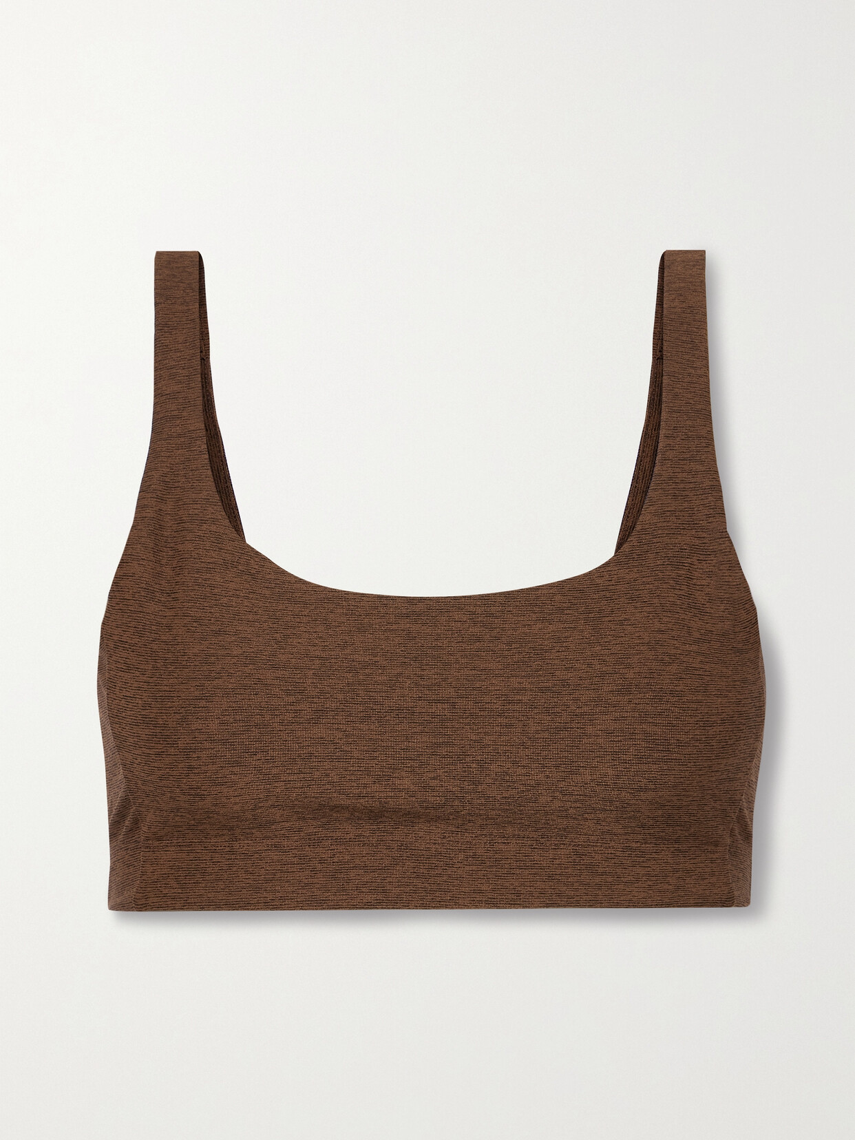 Outdoor Voices - Double Time Stretch-jersey Sports Bra - Brown