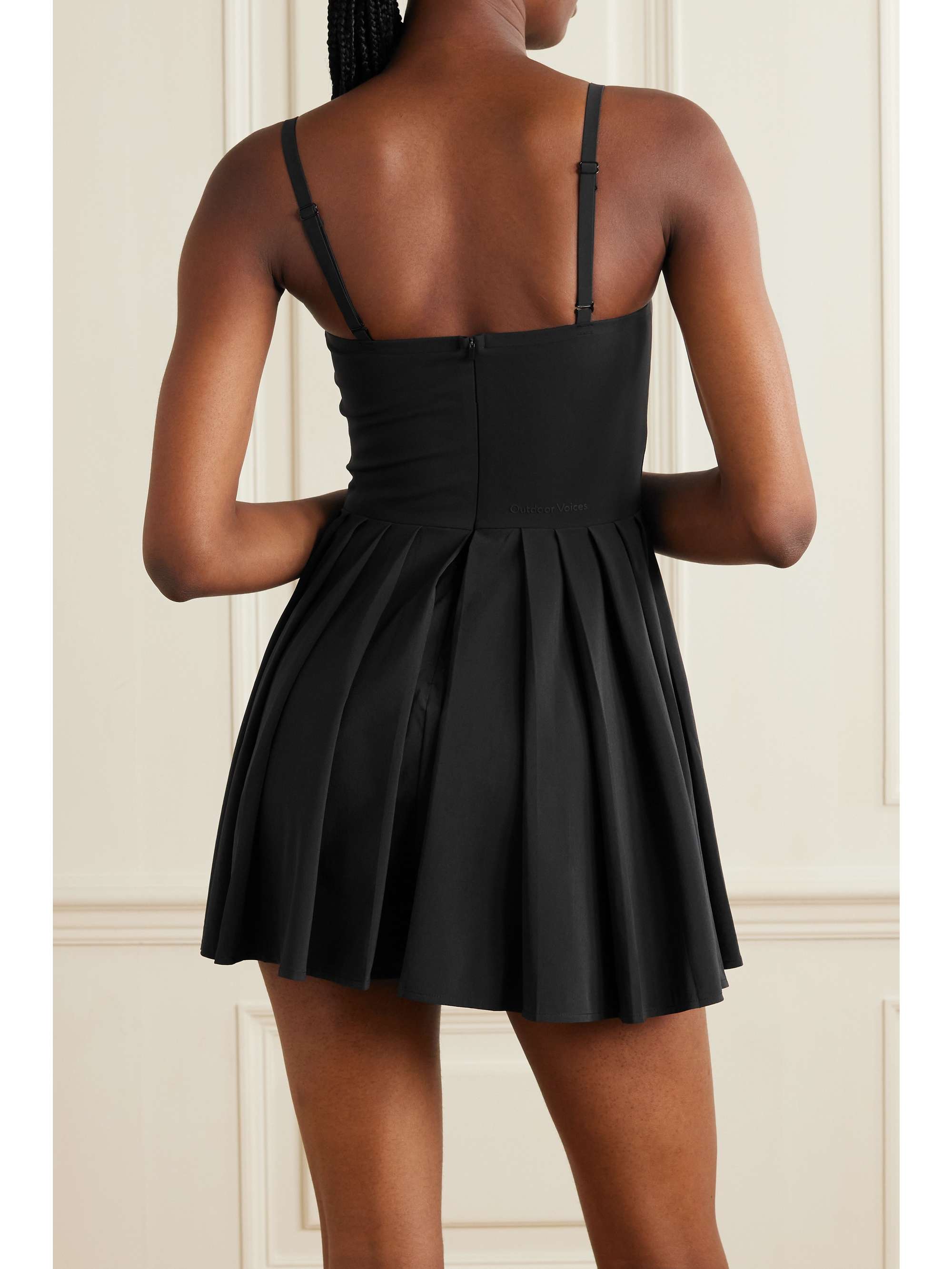 OUTDOOR VOICES Doubles pleated stretch recycled tennis dress NETAPORTER