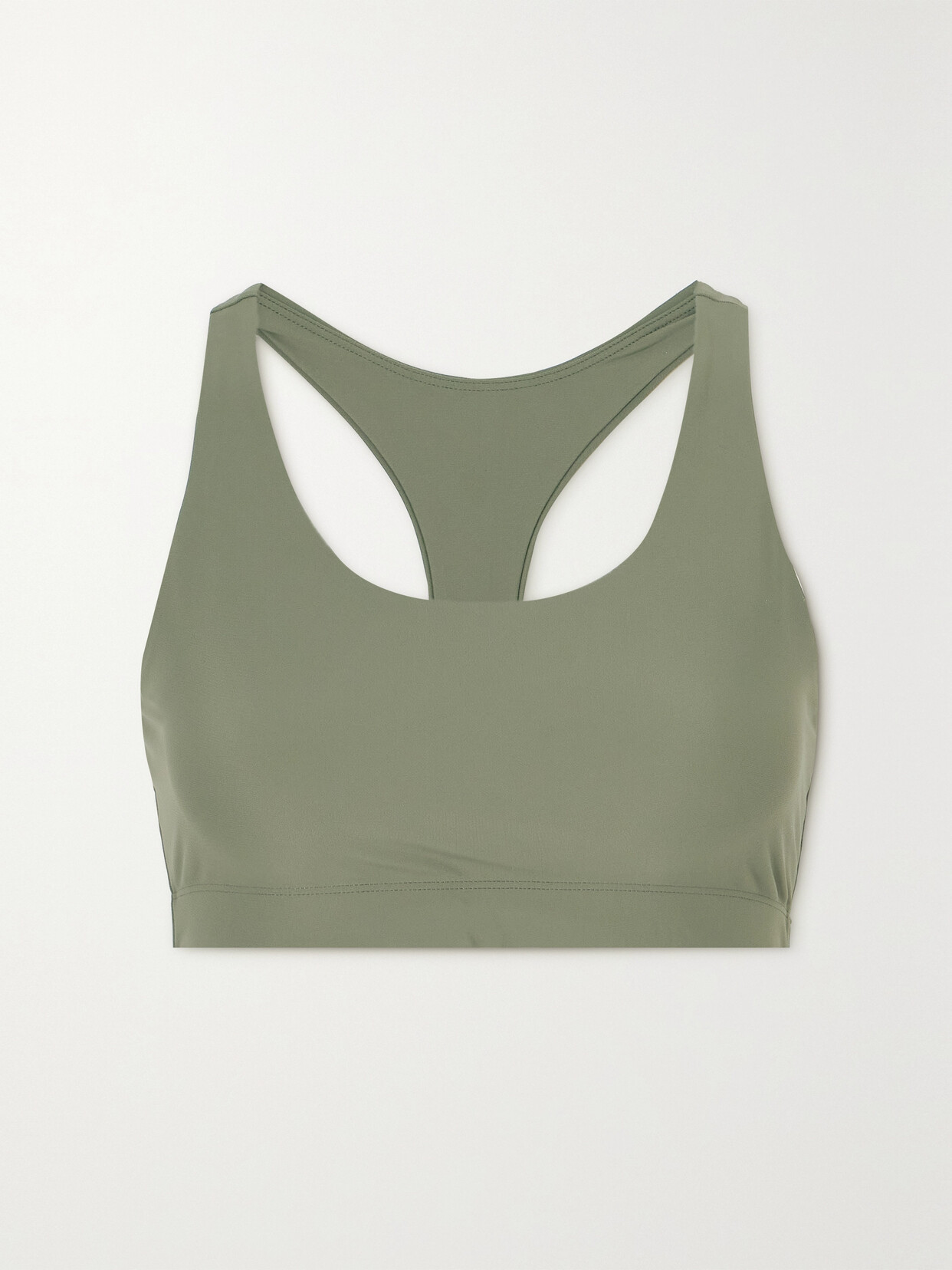 Outdoor Voices - + Net Sustain All-time Recycled-splashknit Sports Bra - Green