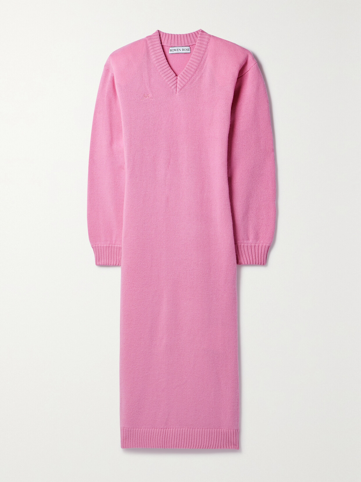 Rowen Rose Cashmere Midi Dress - Pink