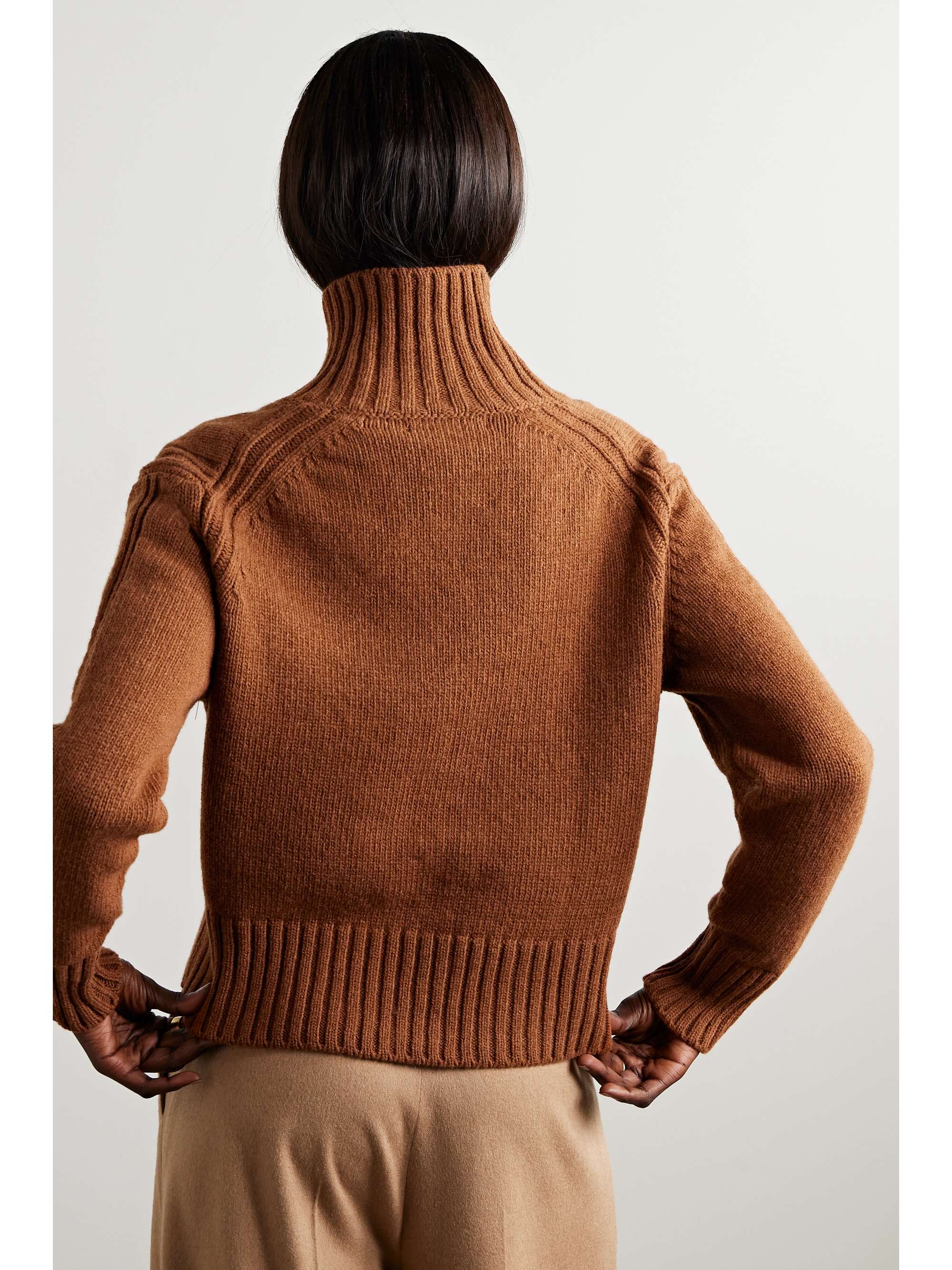 &DAUGHTER Fintra cropped wool turtleneck sweater