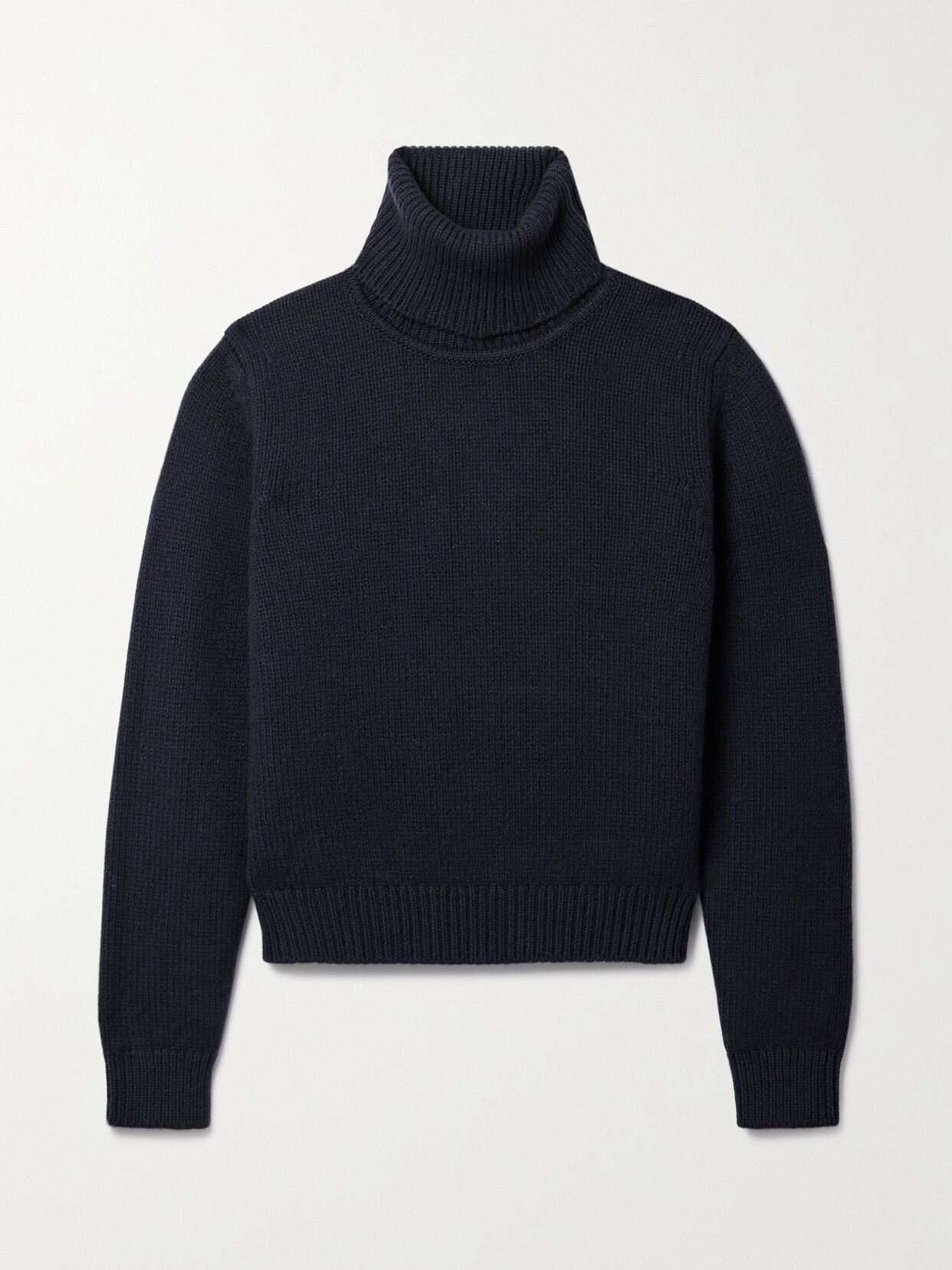 And-daughter + Net Sustain Glenn Wool Turtleneck Jumper In Blue