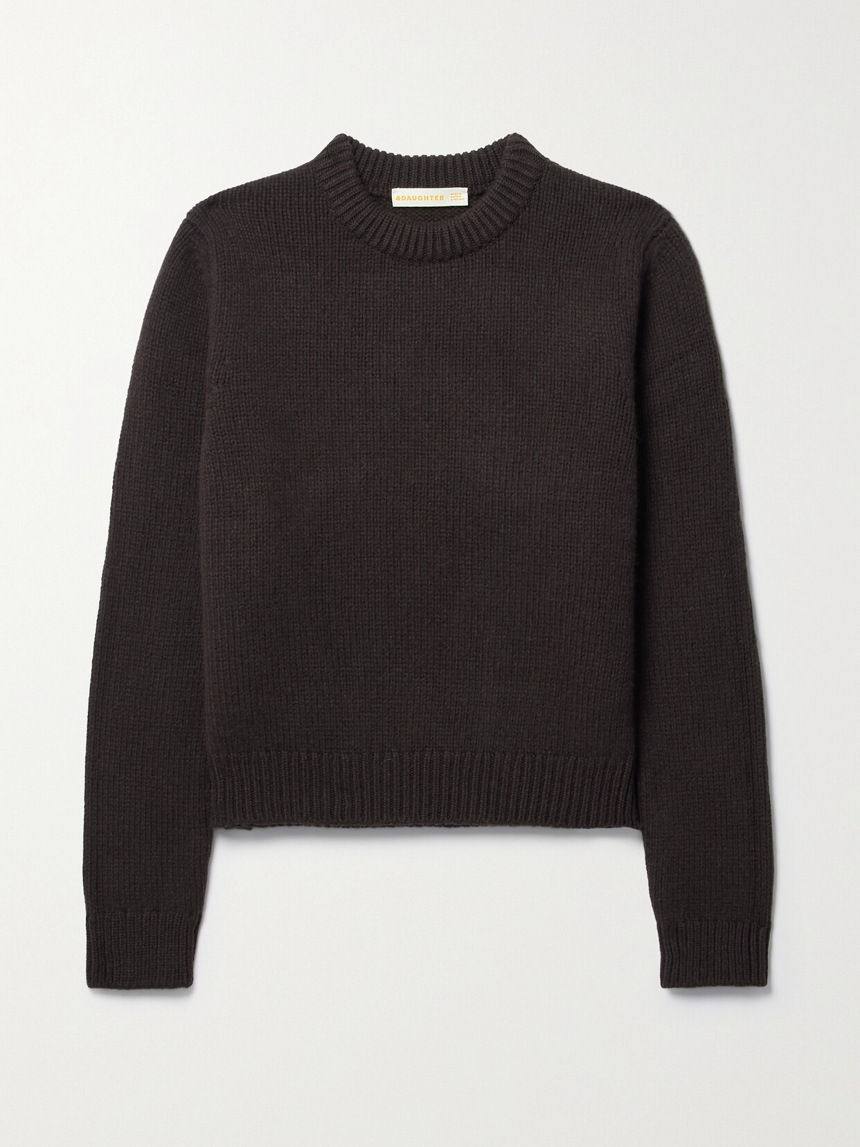 &Daughter - + Net Sustain Glenn Wool Sweater - Brown